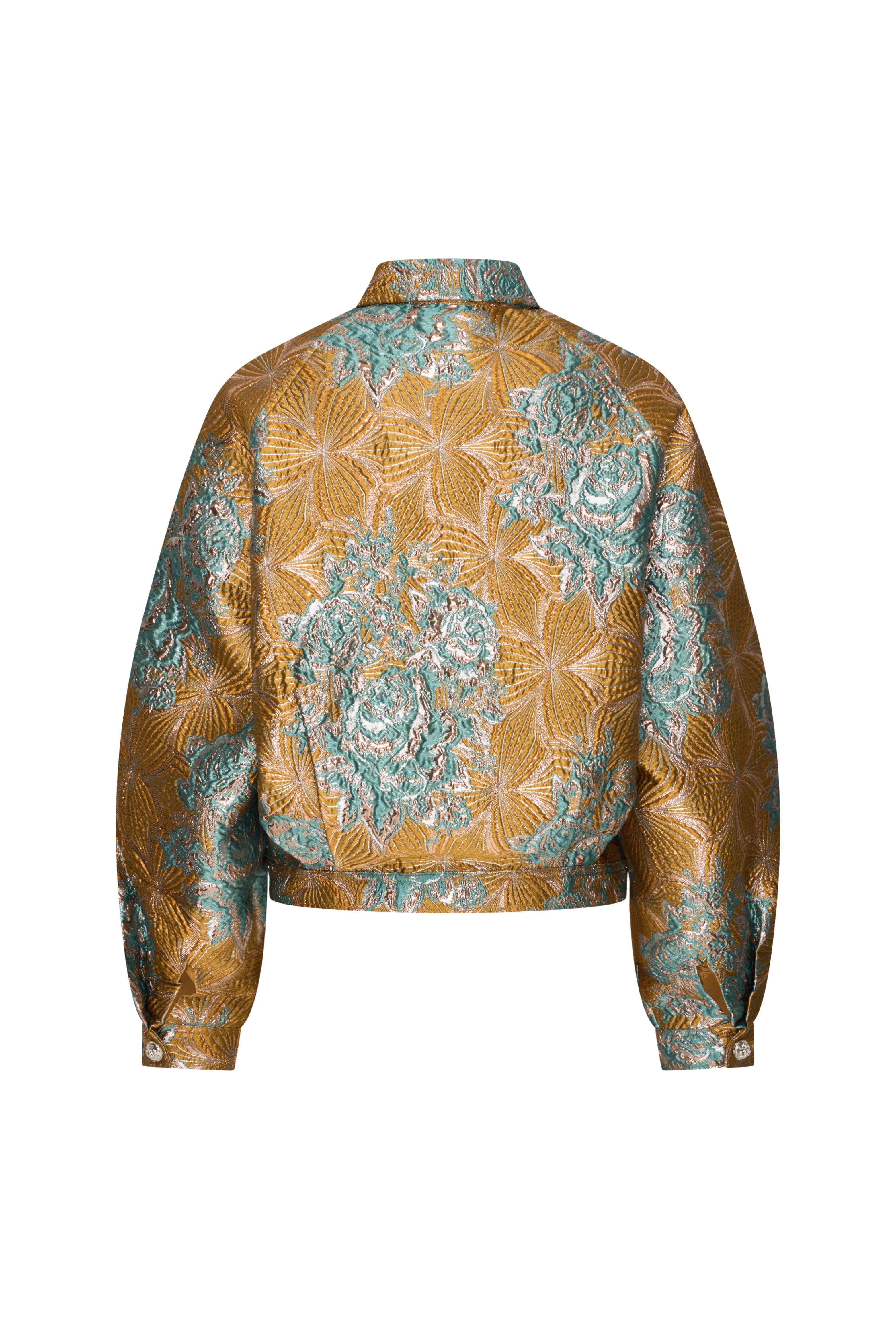 Jacket Jacquard Petrol Yellow 202783 - Image 4