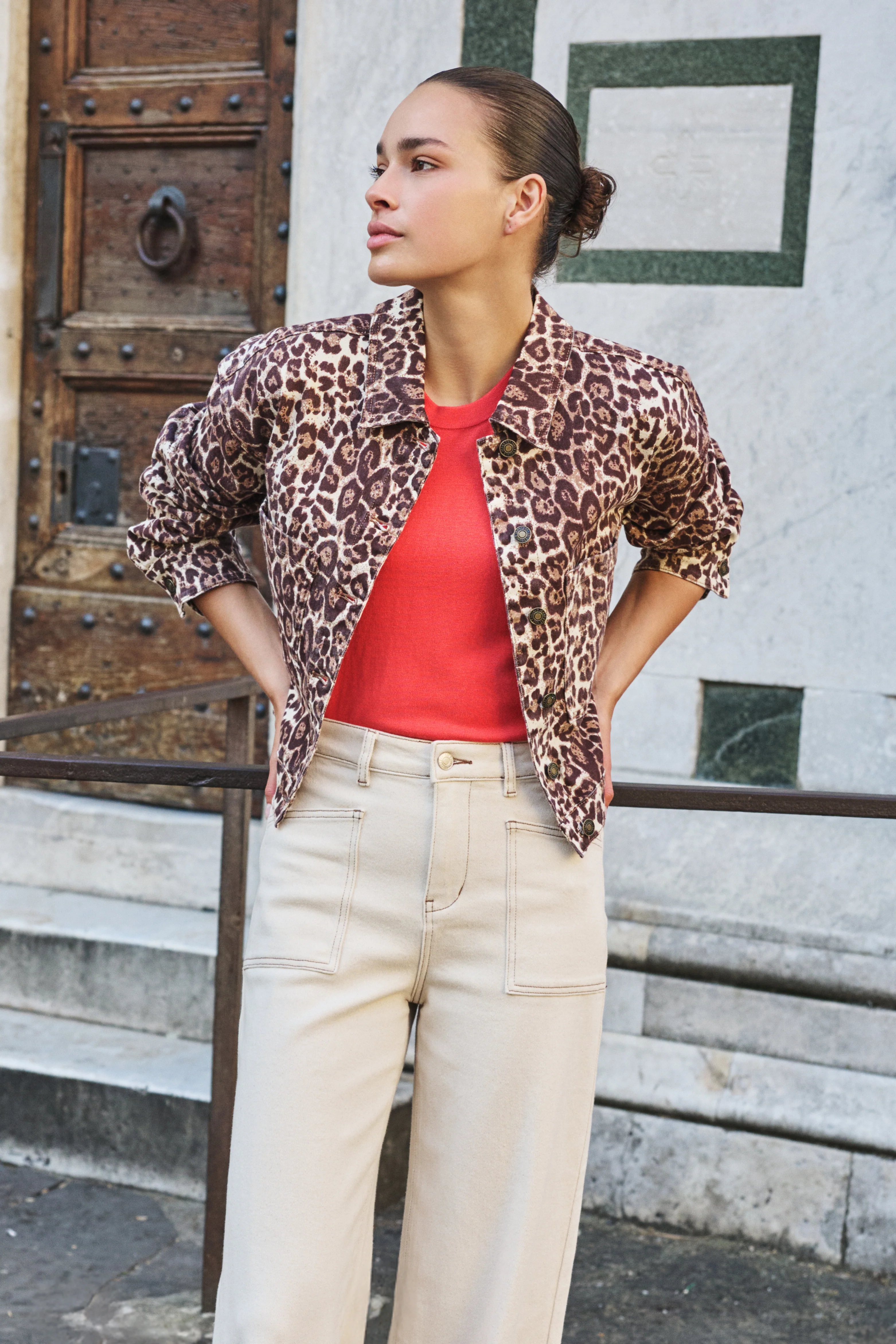 Jacket Jeans Scarlet Leopard Print SP26.12000 - Image 7