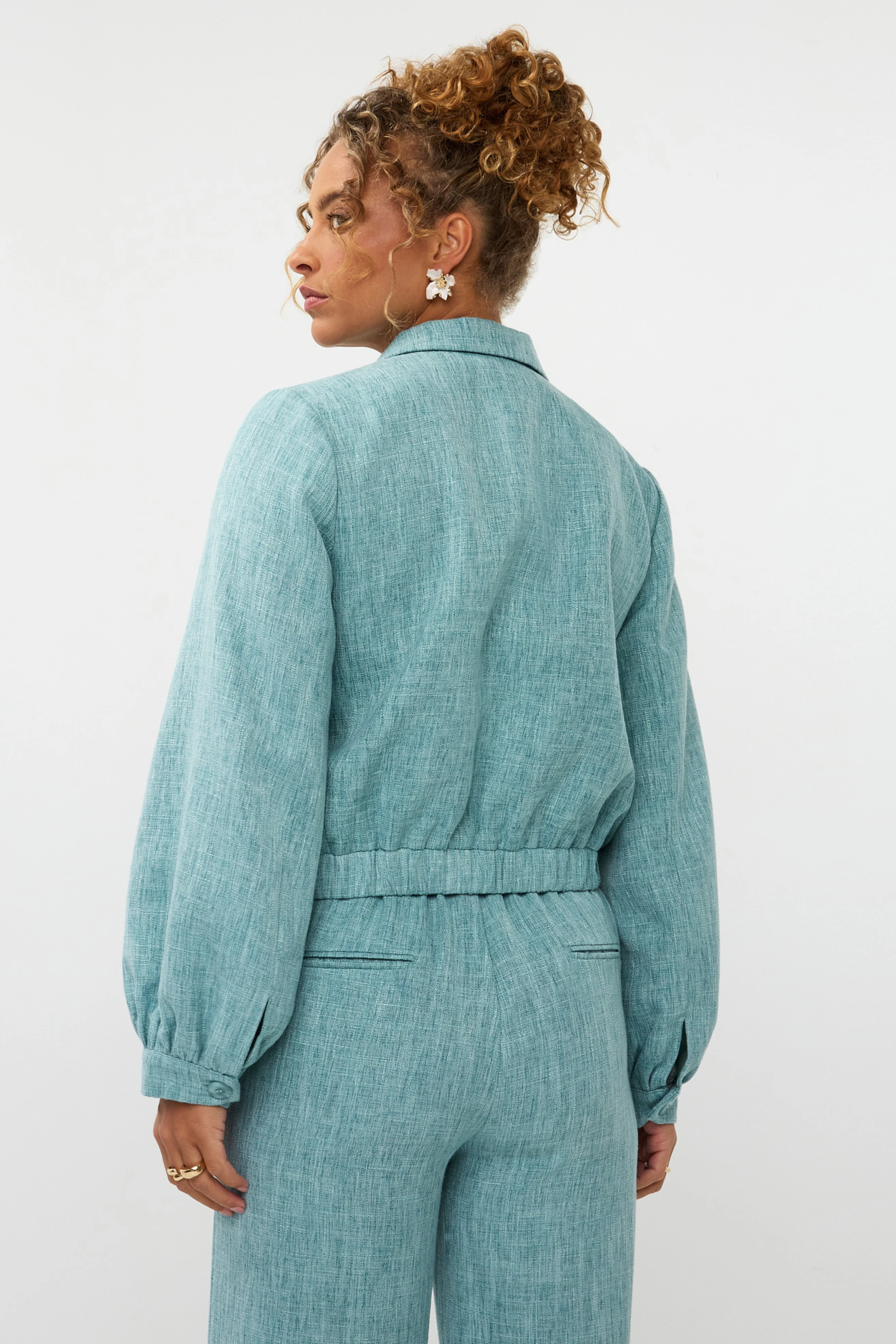Jacket Jinte Turquoise Melange - Image 2