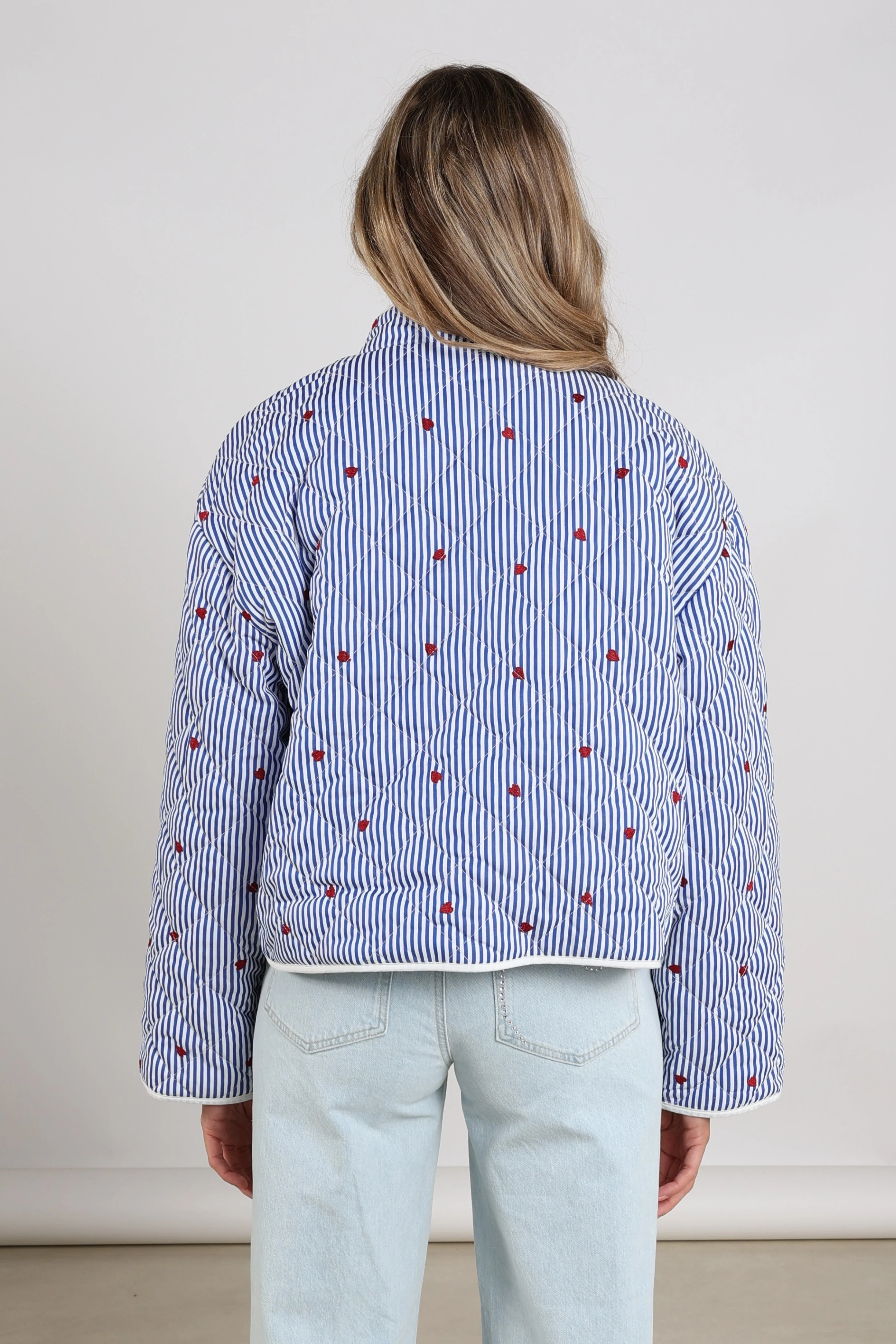 Jacket June Offwhite Navy NKS13053 - Image 5