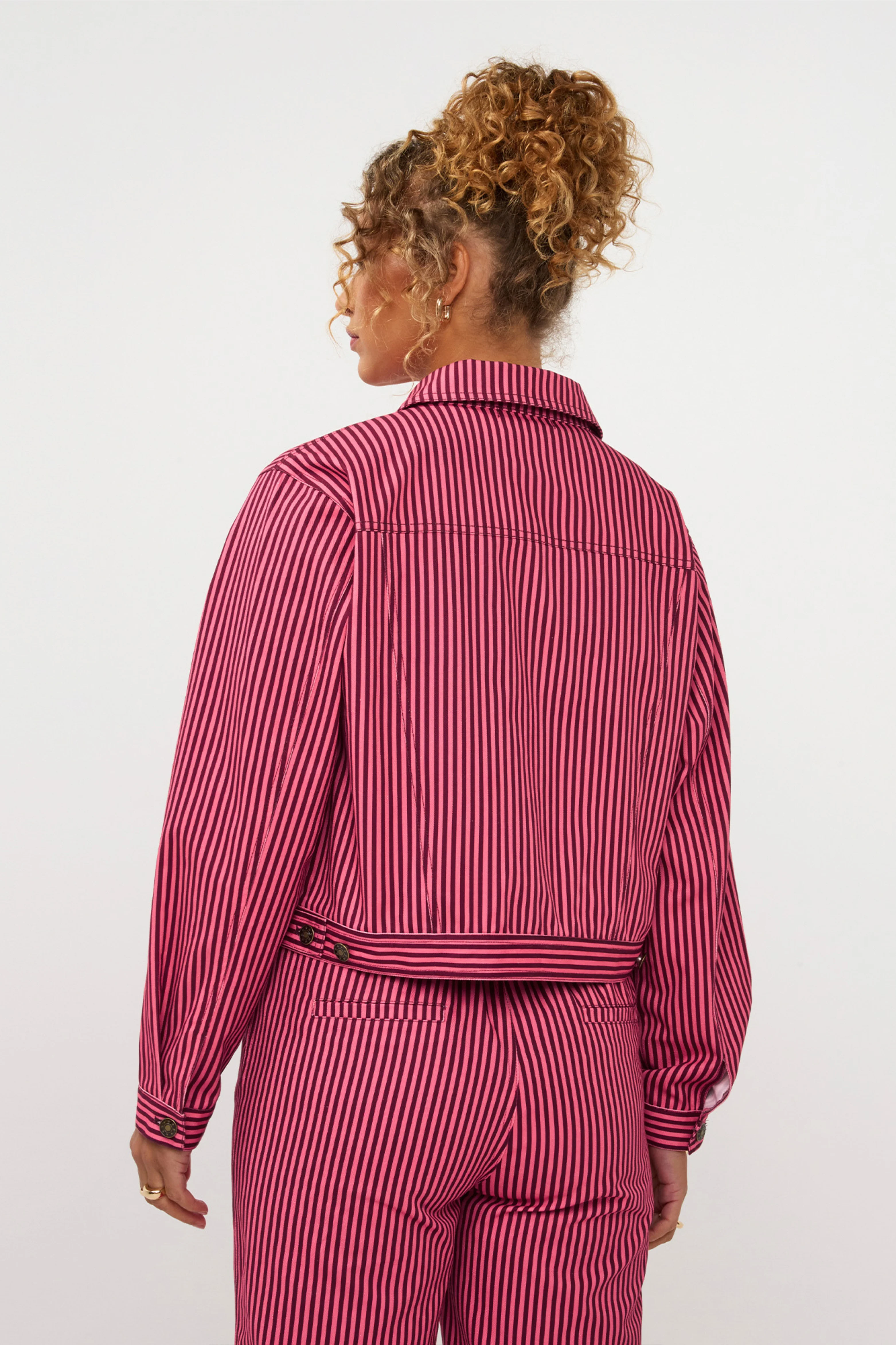 Jacket Kalina Coral Pink Burgundy - Image 8