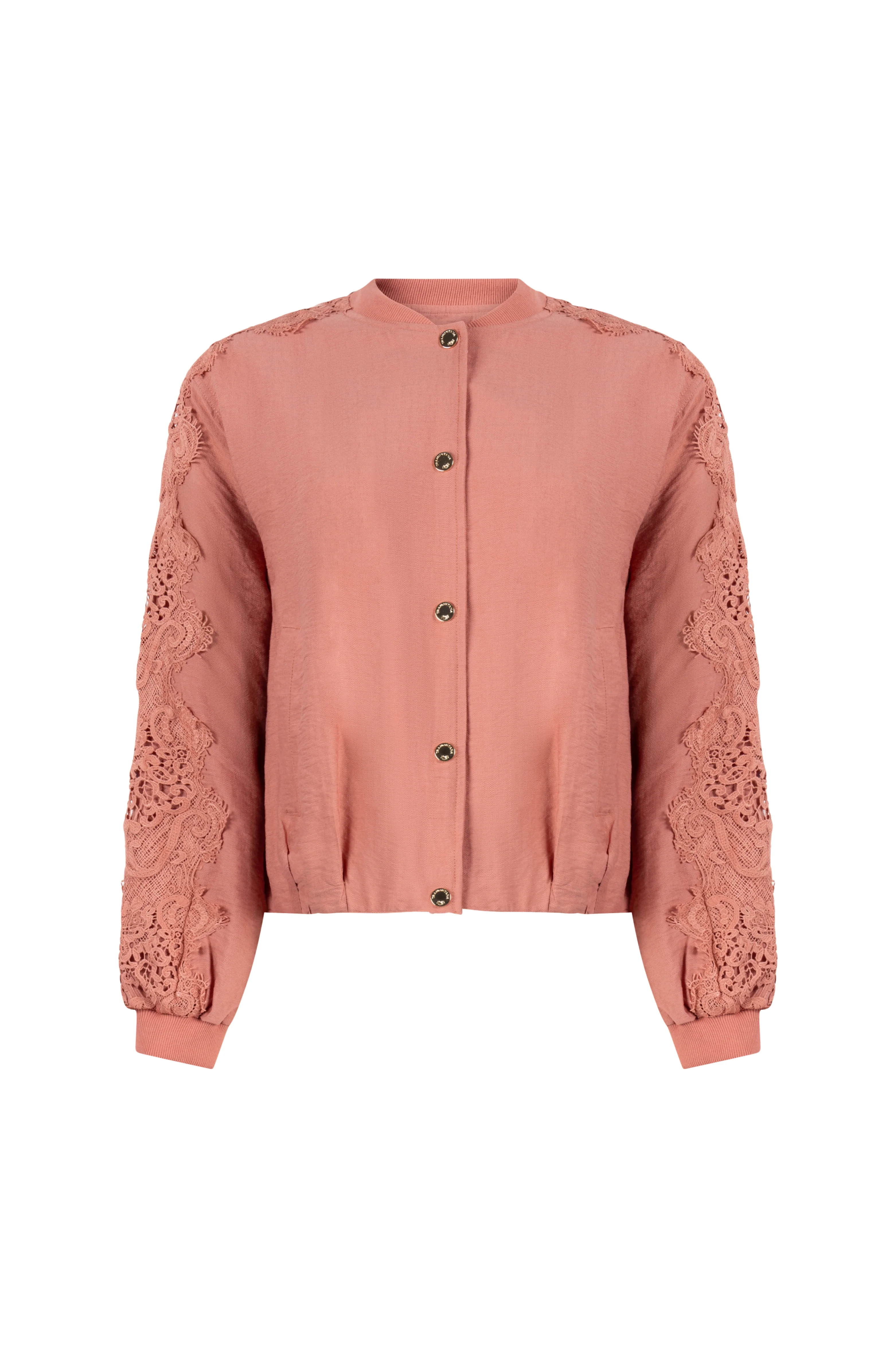 Jacket Lace Detailed Dusty Rose C04-20-801 3 - Image 6
