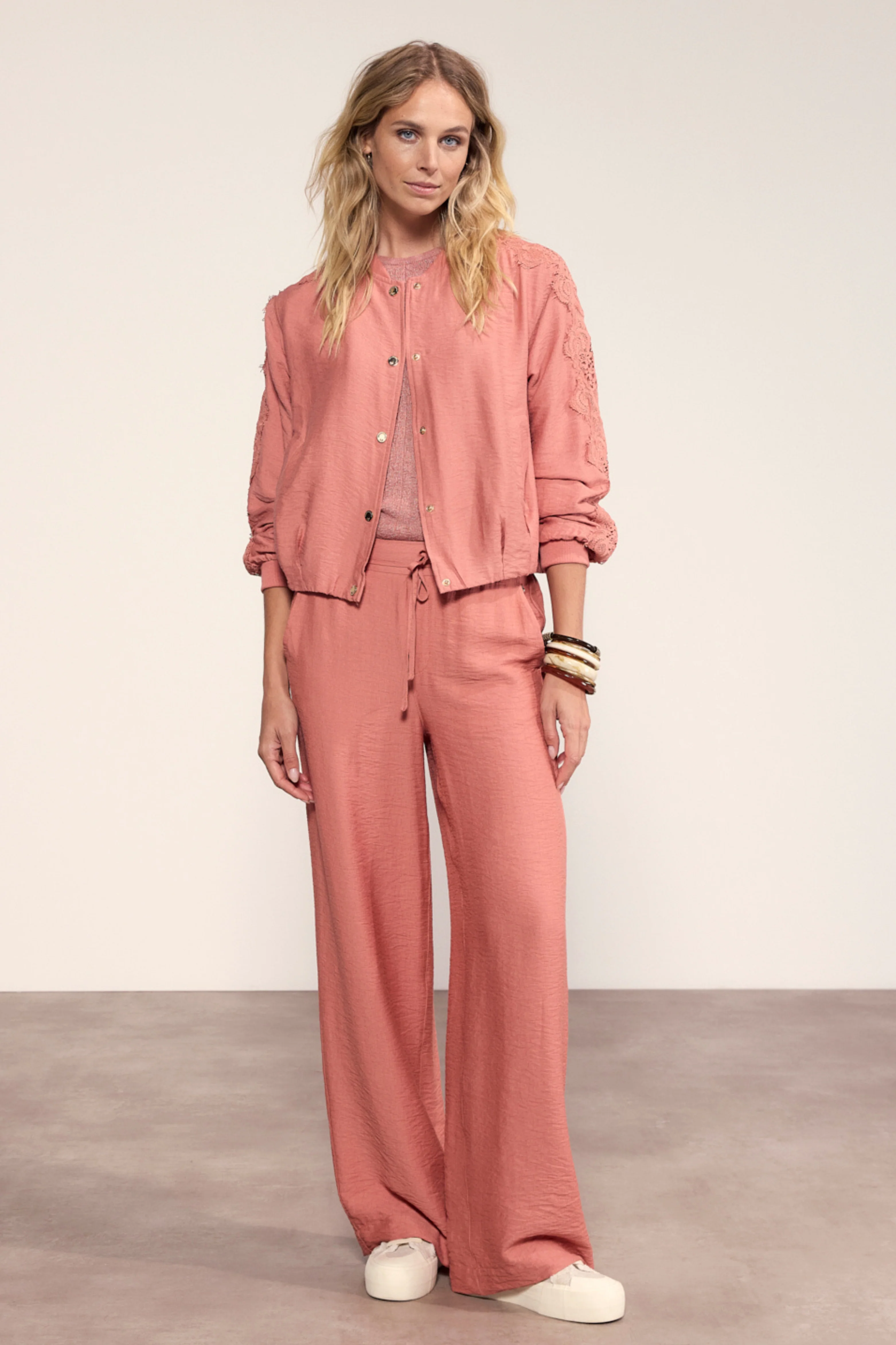 Jacket Lace Detailed Dusty Rose C04-20-801 3 - Image 7