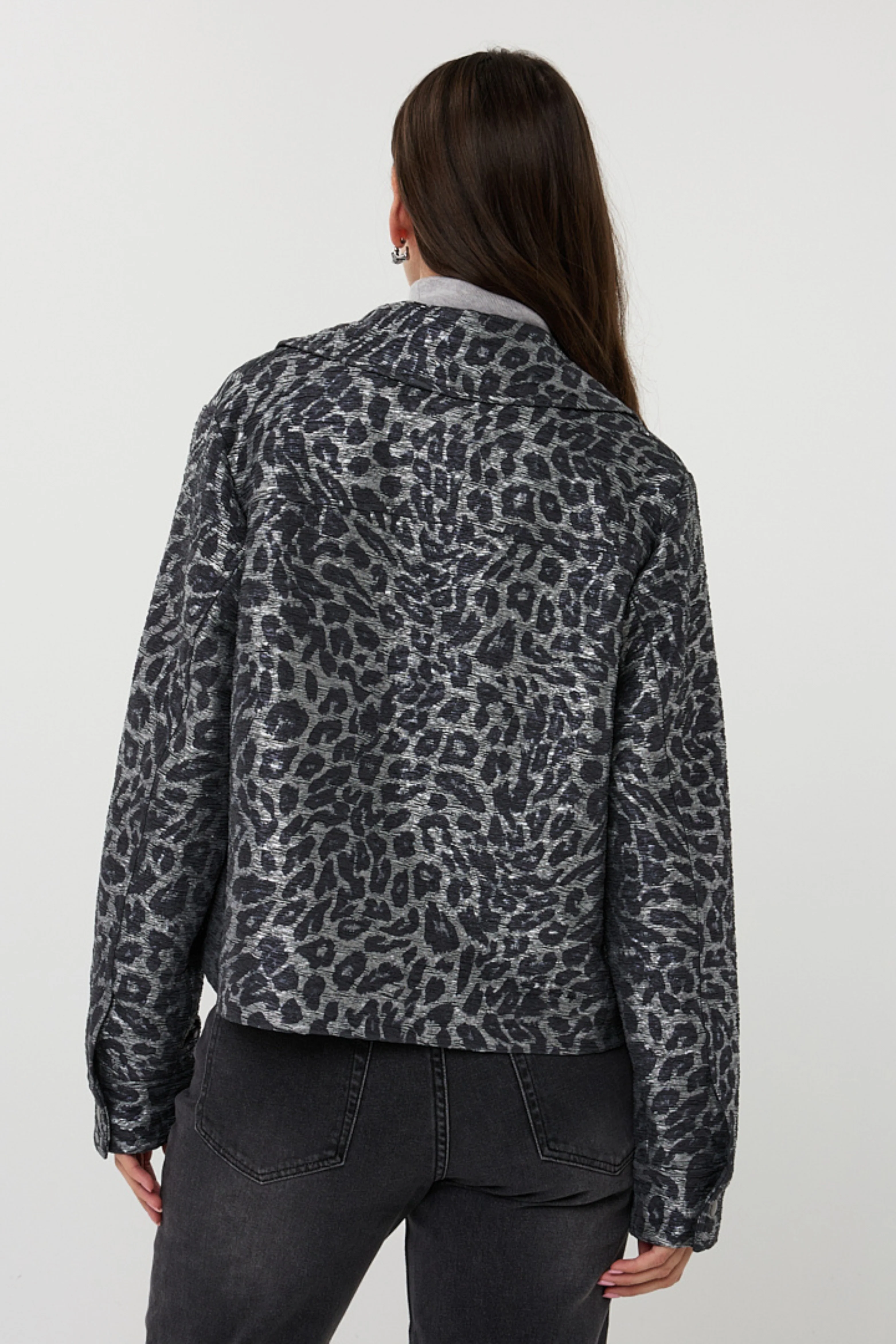 Jacket Leopard Anthracite F25.19513 - Image 3
