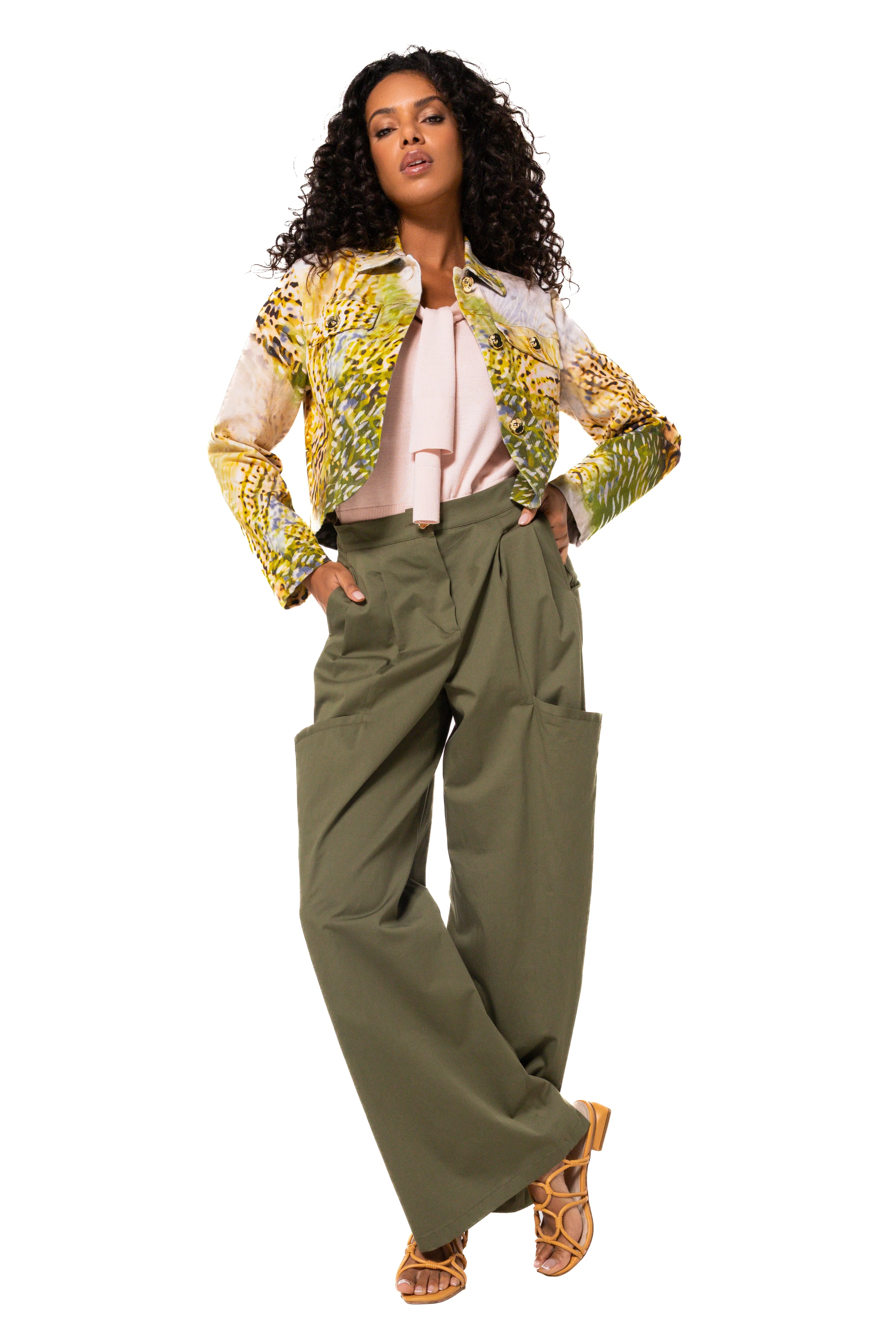 Jacket Safari Print Multi Color 1847-69 - Image 5