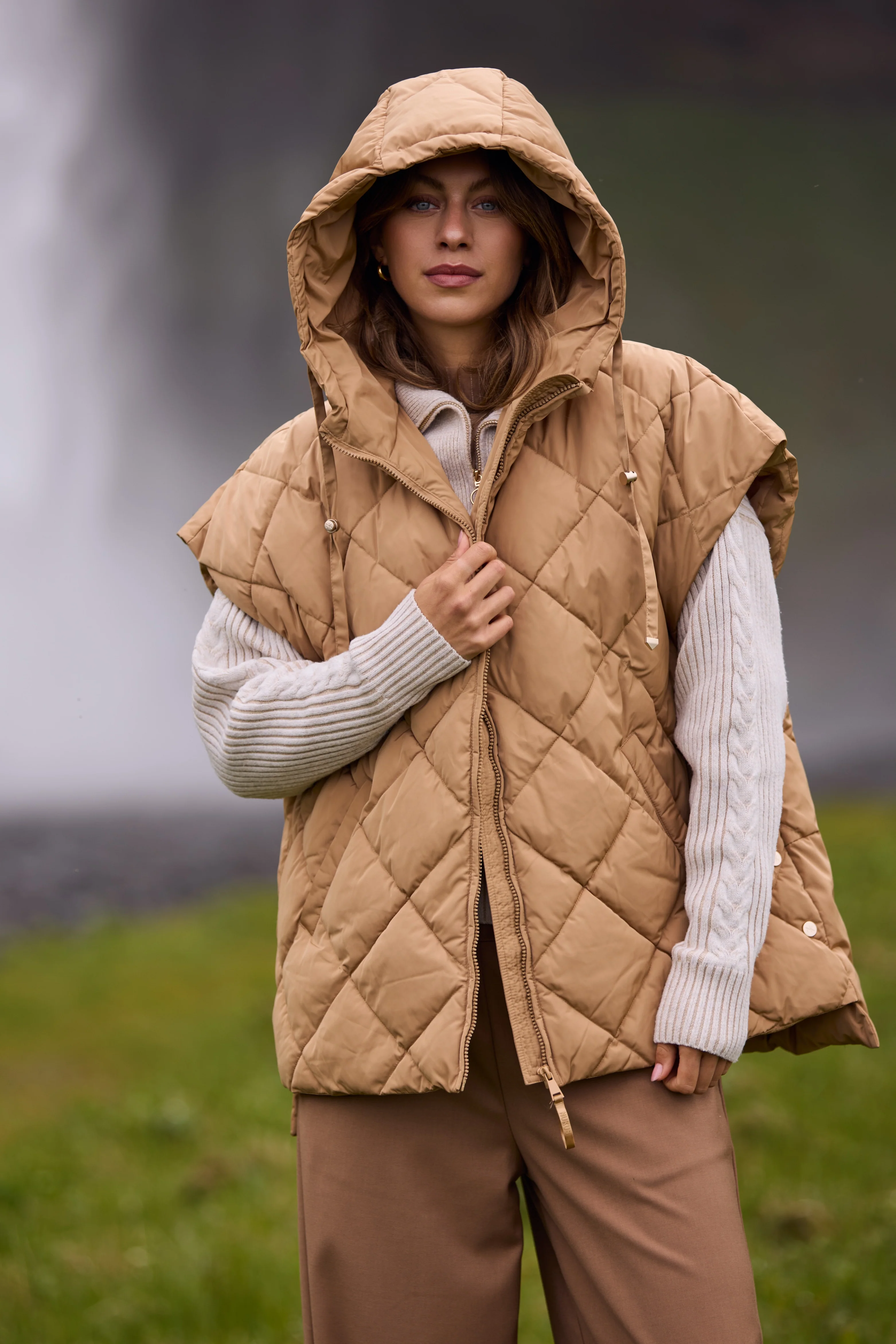 Jacket Willow Camel NKF13062 - Image 3