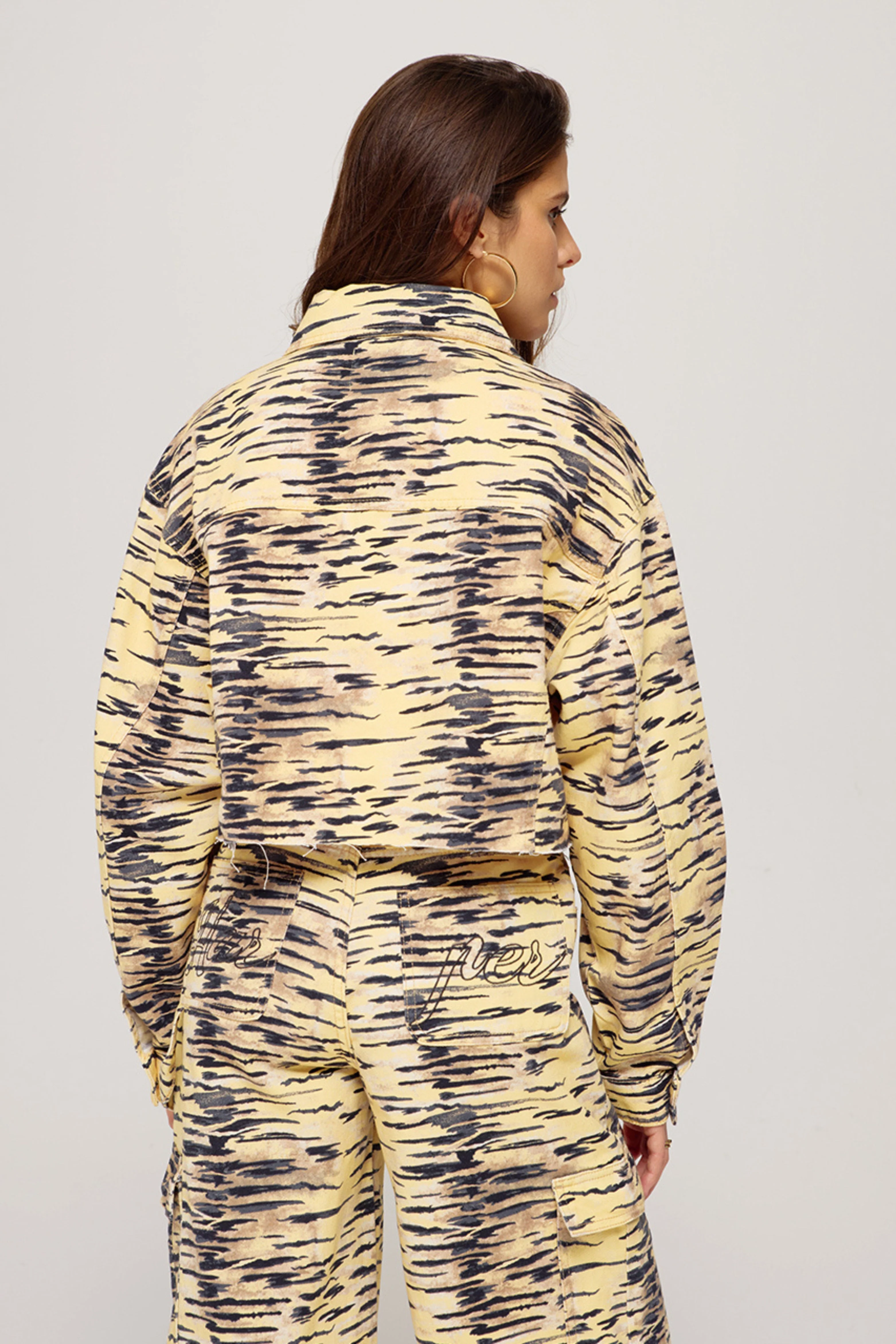 Jacket Willow Trashy Tiger Yellow SS25D200 - Image 4