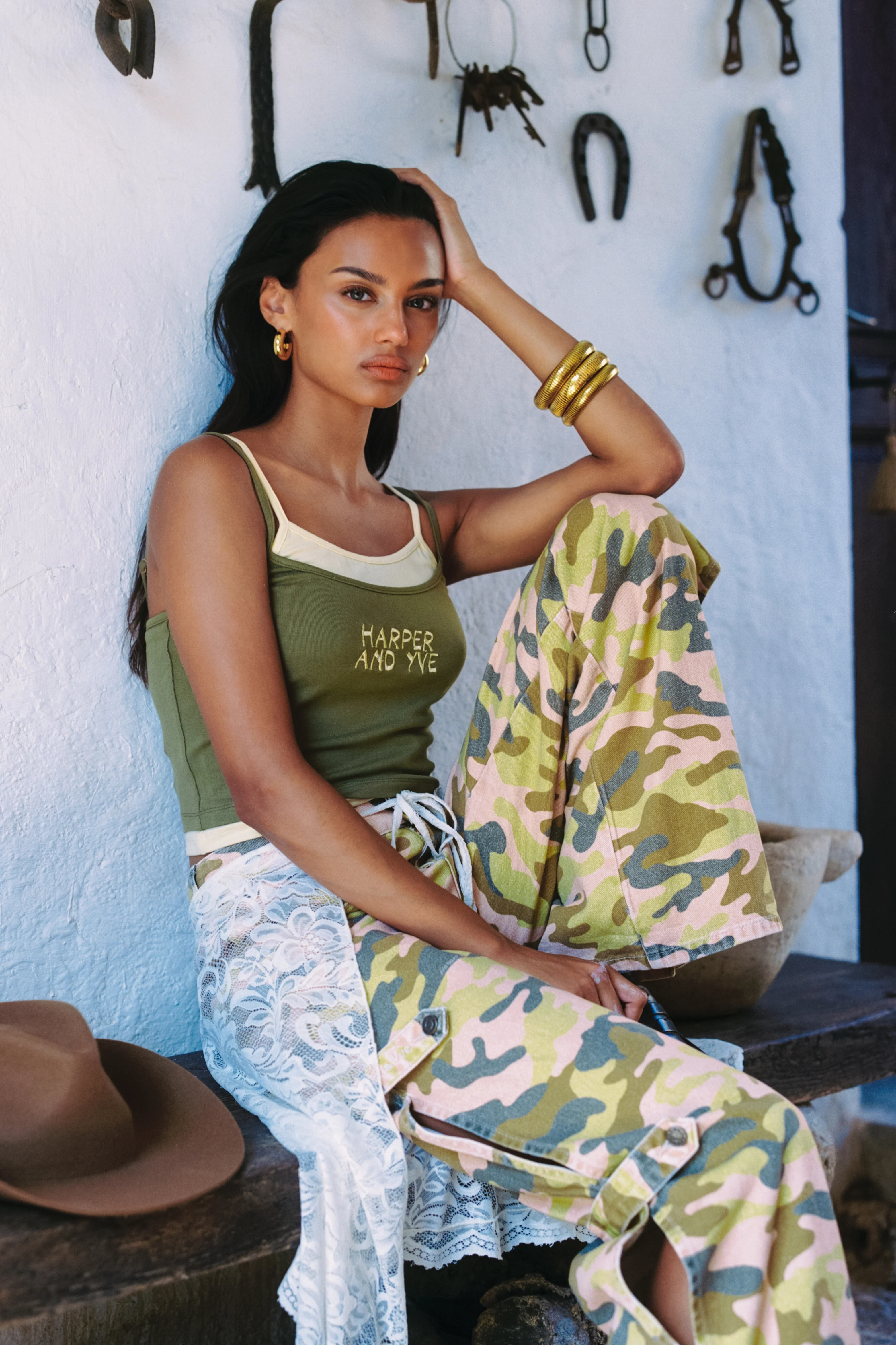 Jeans Bella Green Camo SS6D100 - Image 5