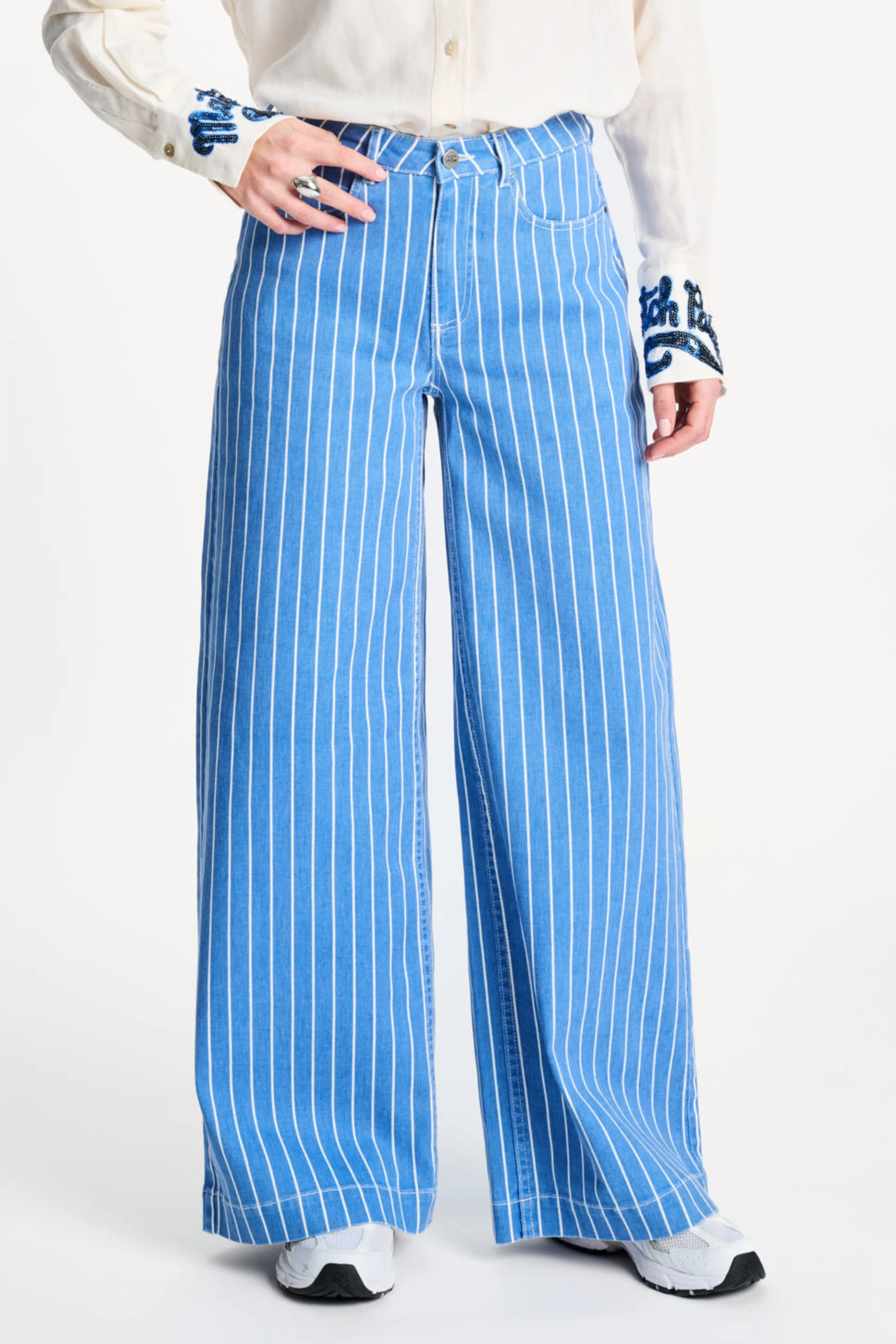 Jeans Denim Stripes Blue SP9519 - Image 2