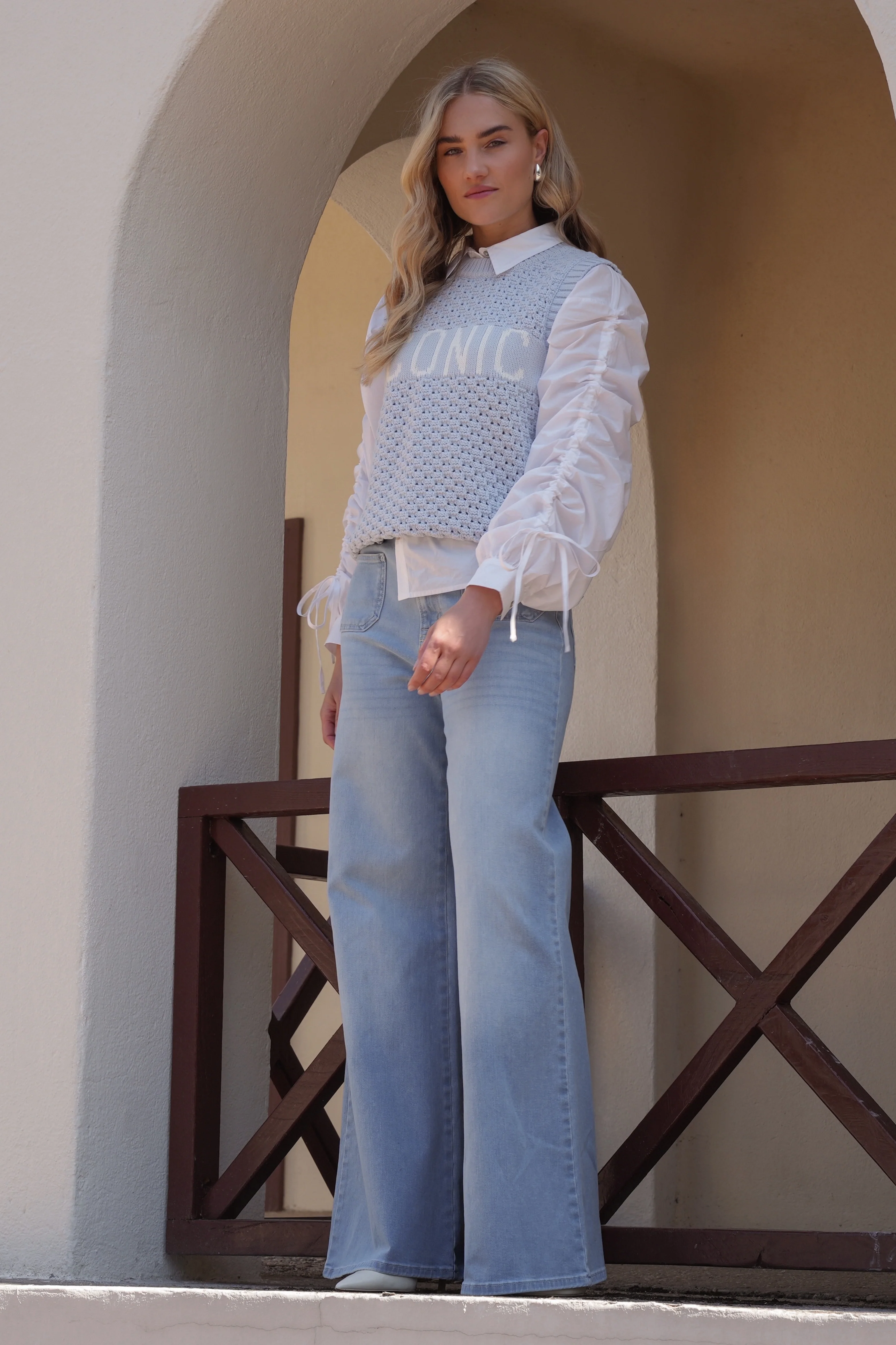 Blouse Rosa Offwhite NKS02201 - Image 6