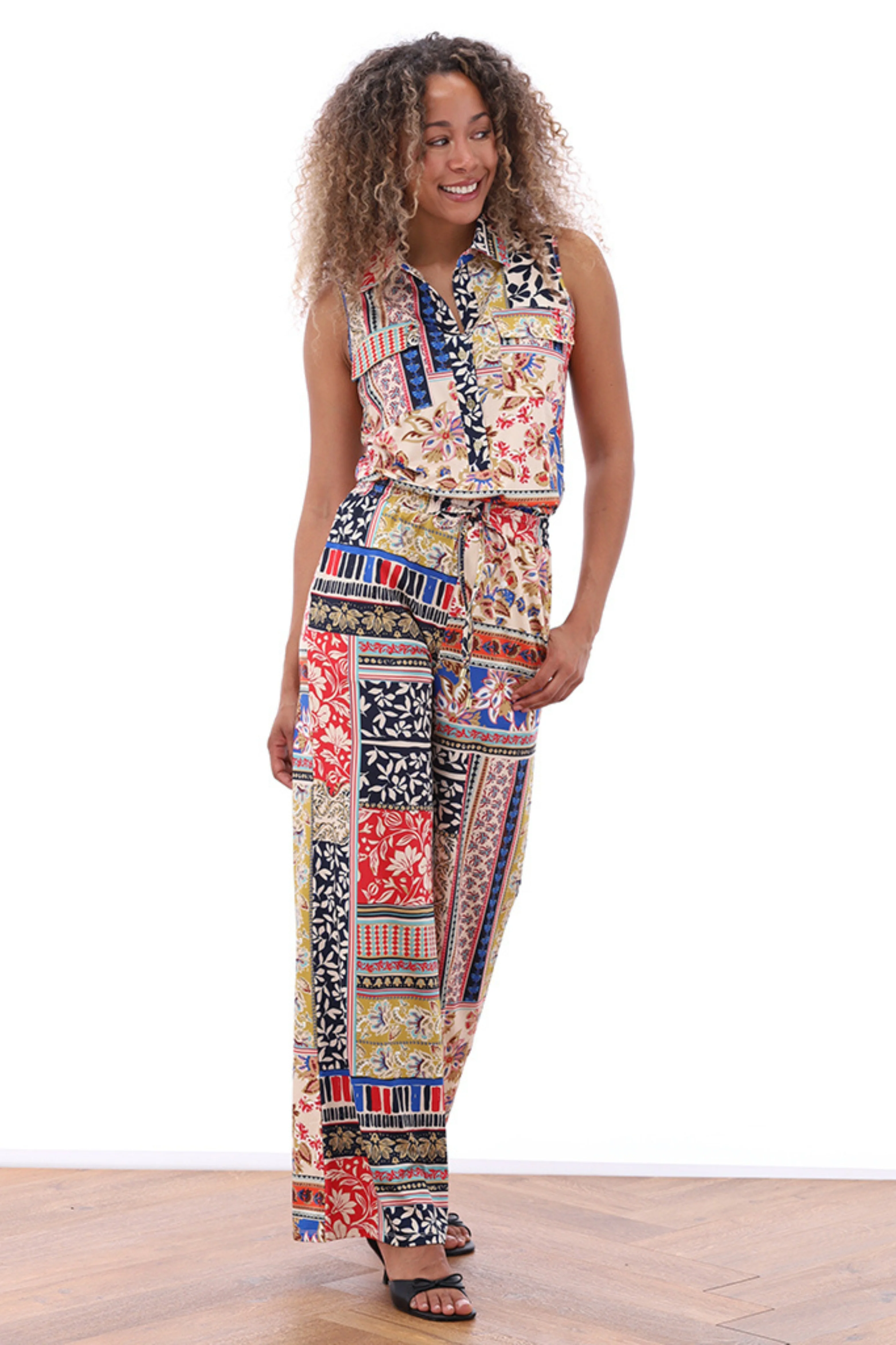 Jumpsuit Mouwloos Met Design C317-P092 - Image 3