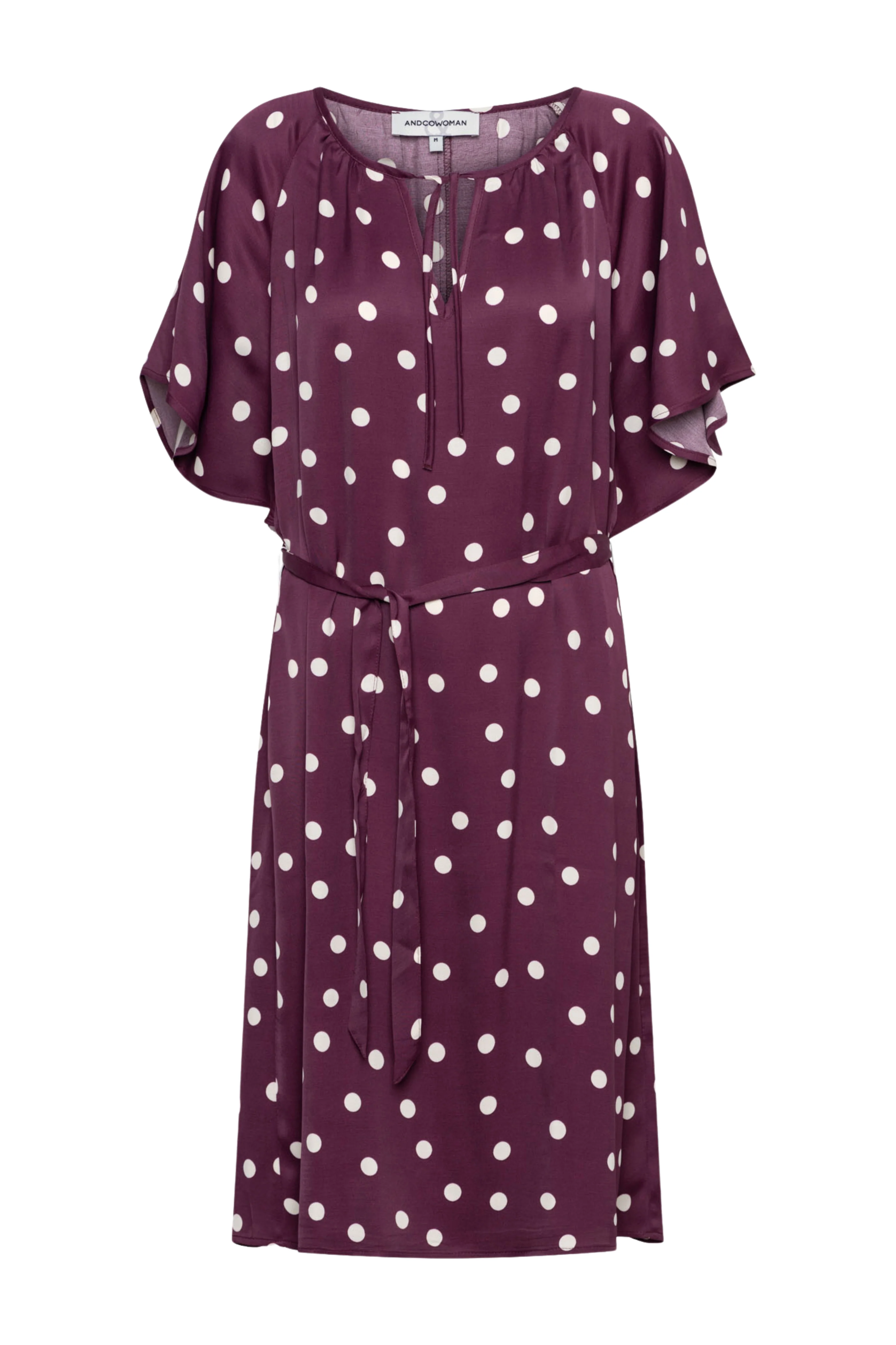 Jurk Axelle Dot Plum Multi DR304 - Image 2