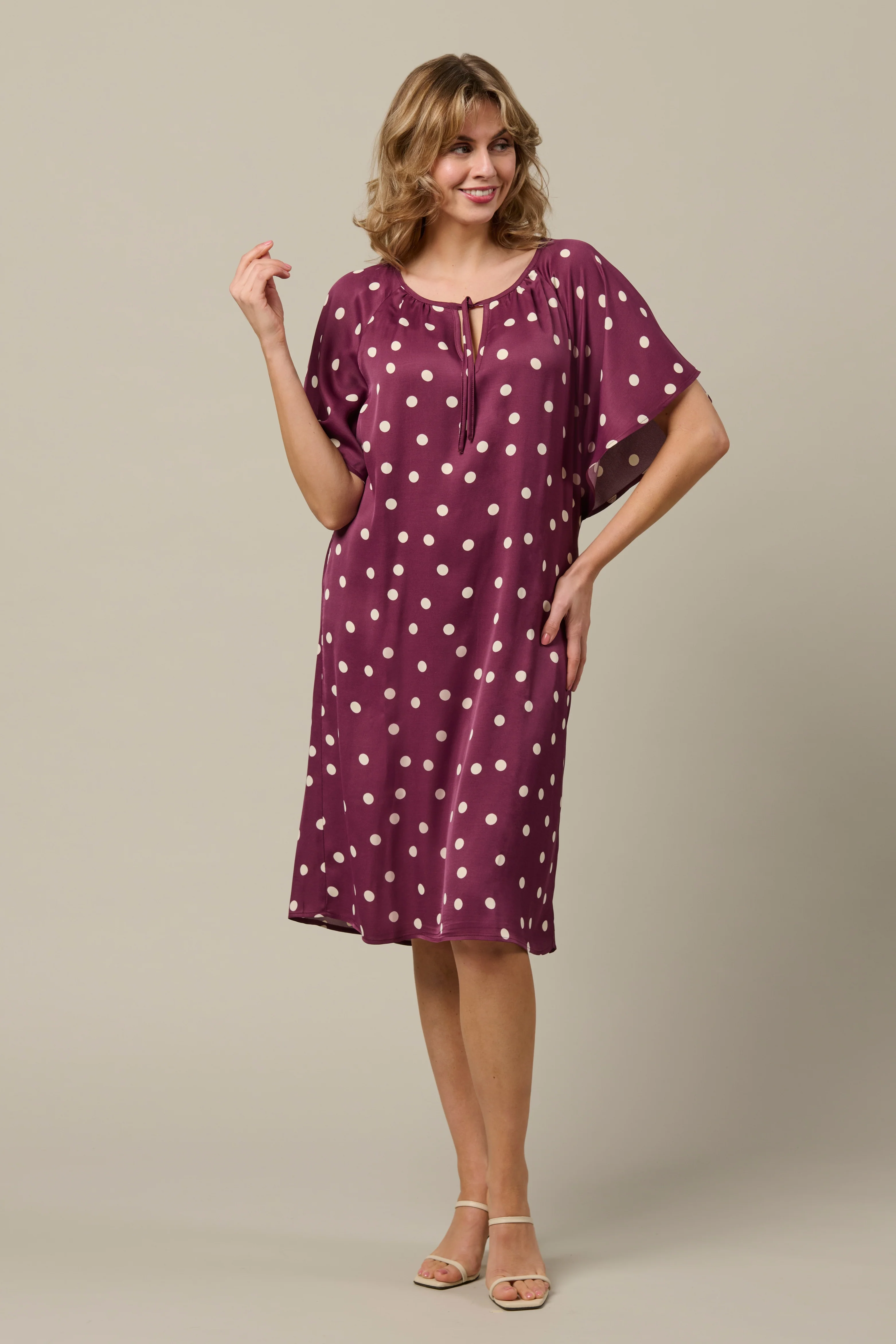 Jurk Axelle Dot Plum Multi DR304 - Image 5