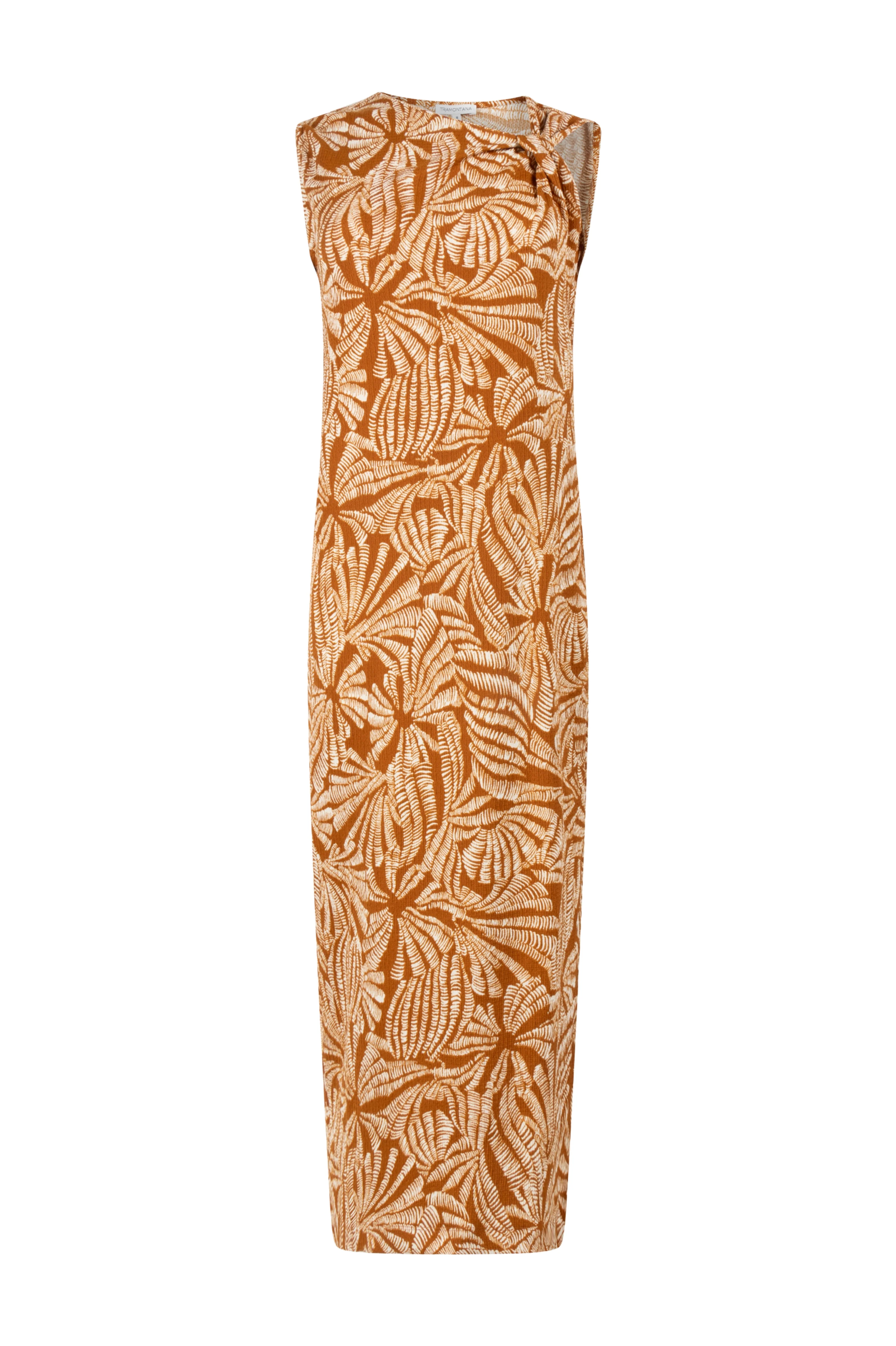 Jurk Flowy Shells Print Browns T03-20-501 4 - Image 7
