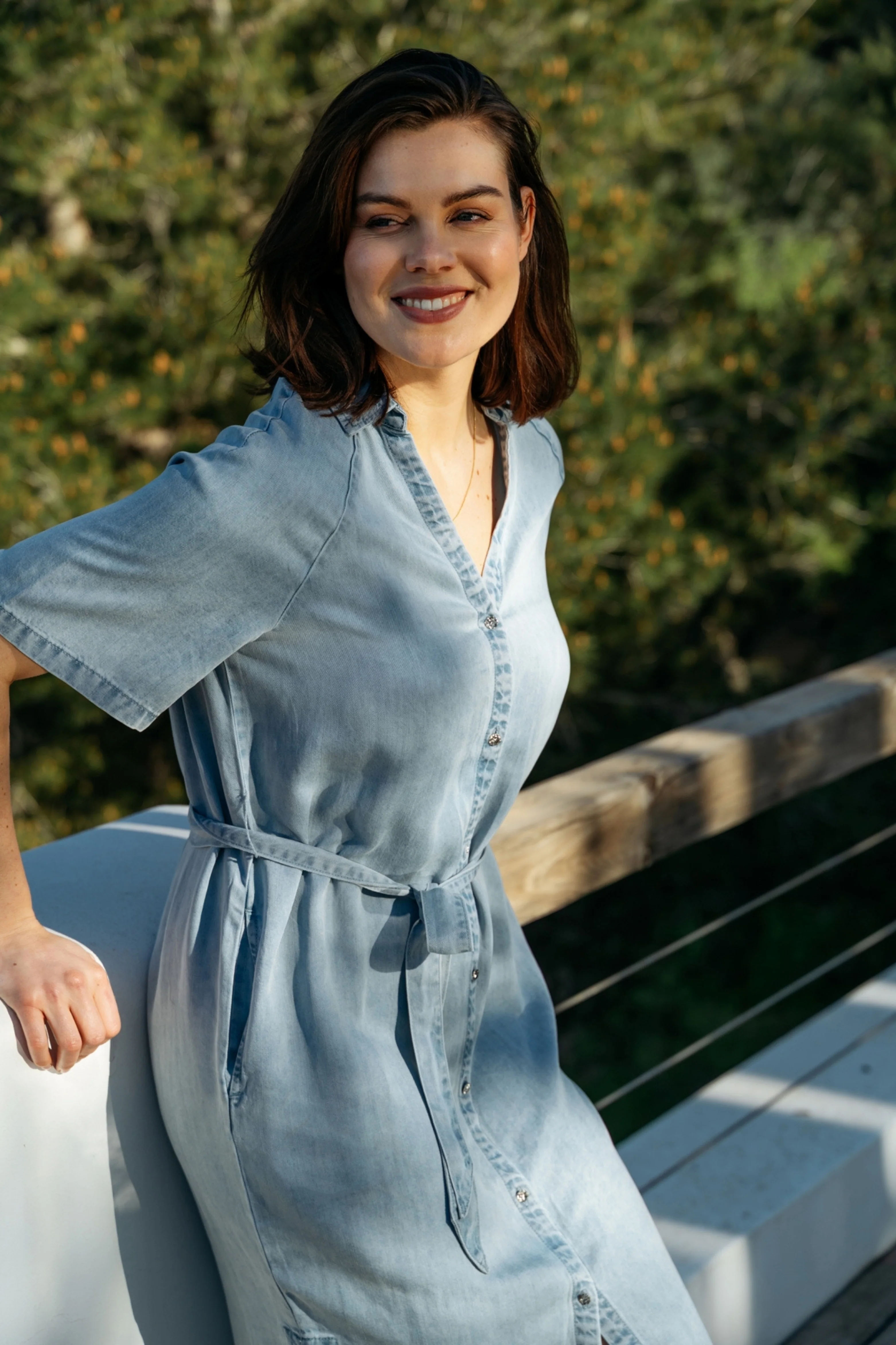 Jurk Jacklyn Light Denim DR301 - Image 3
