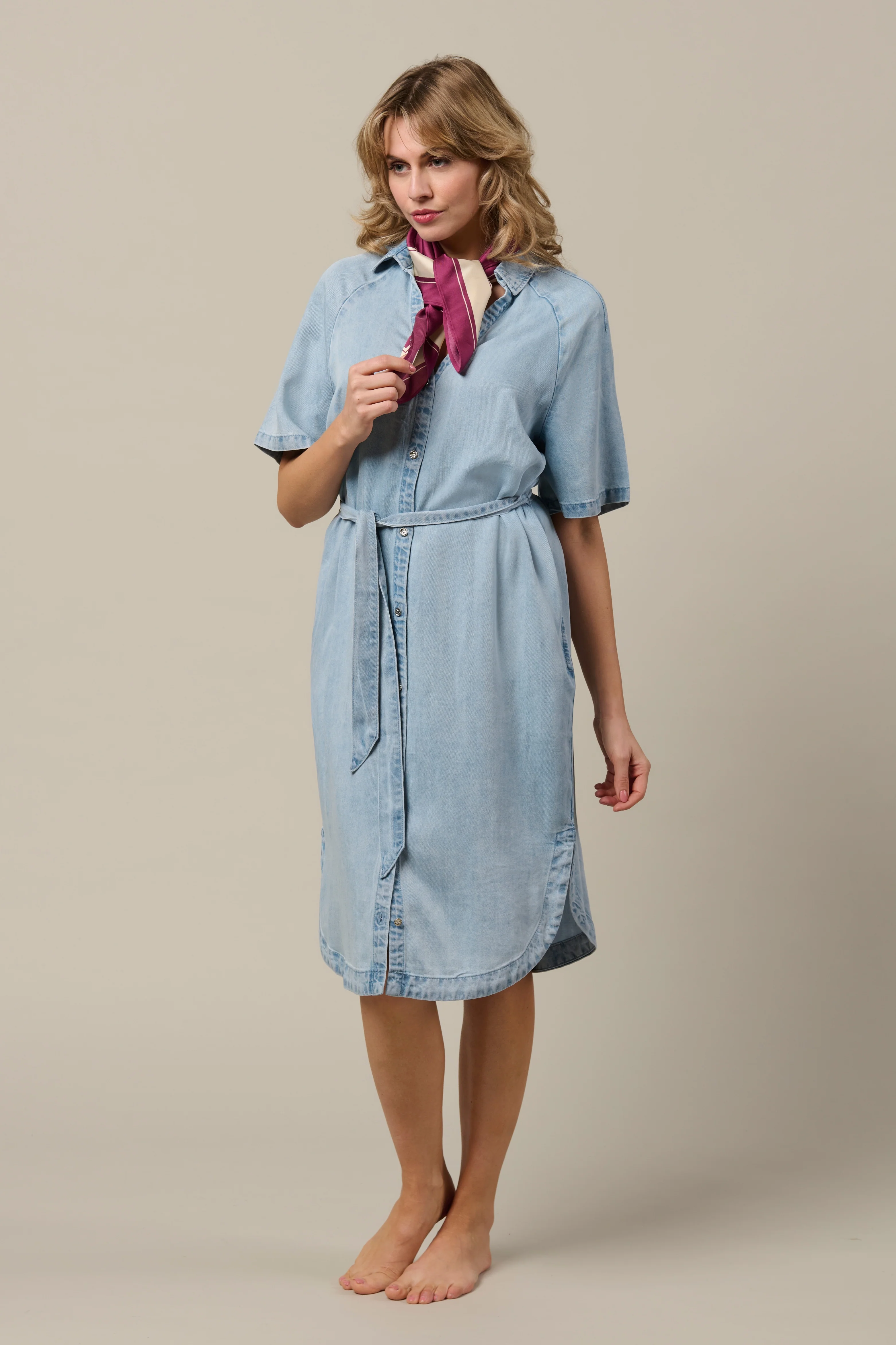 Jurk Jacklyn Light Denim DR301 - Image 5