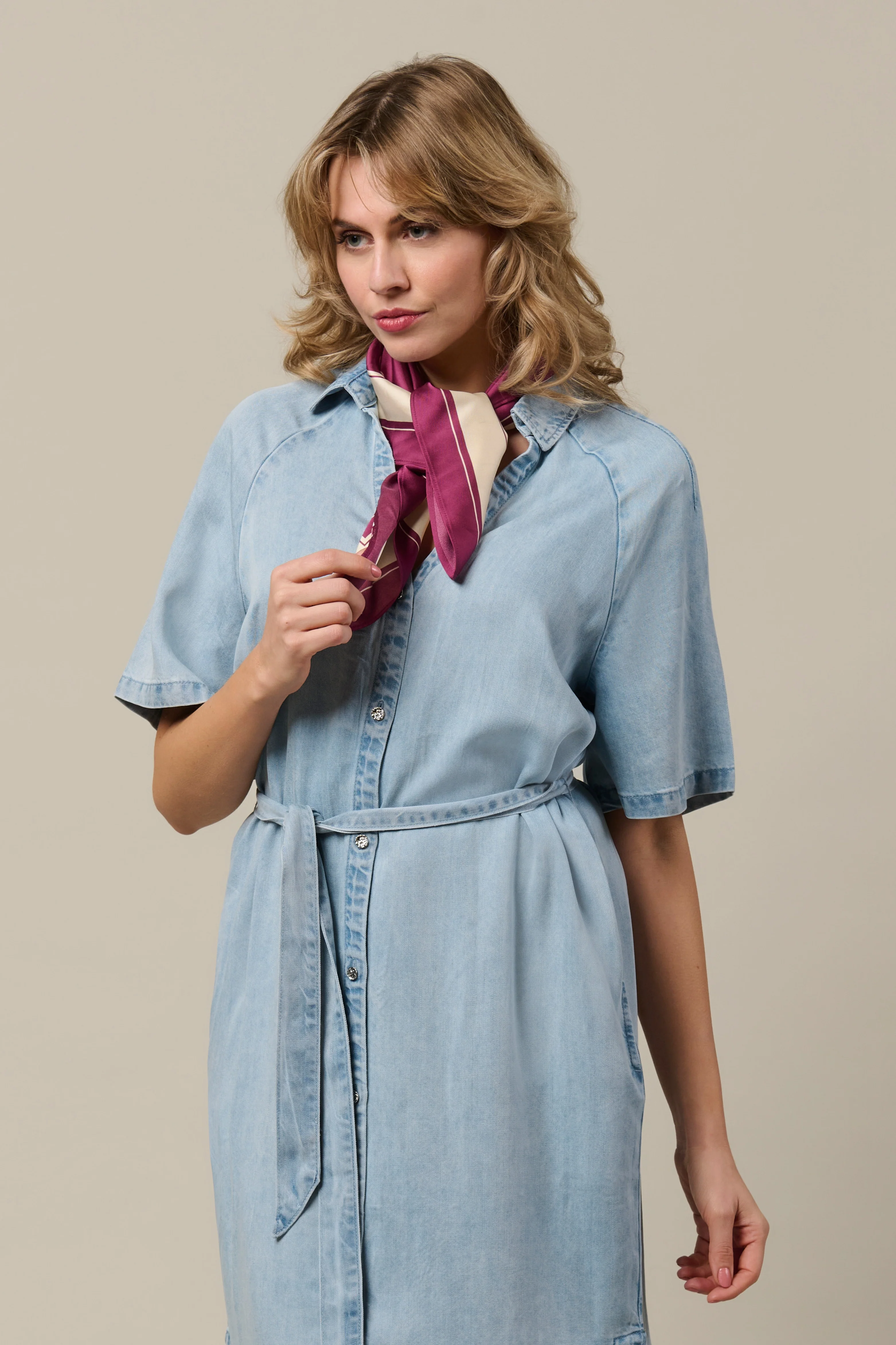 Jurk Jacklyn Light Denim DR301 - Image 7