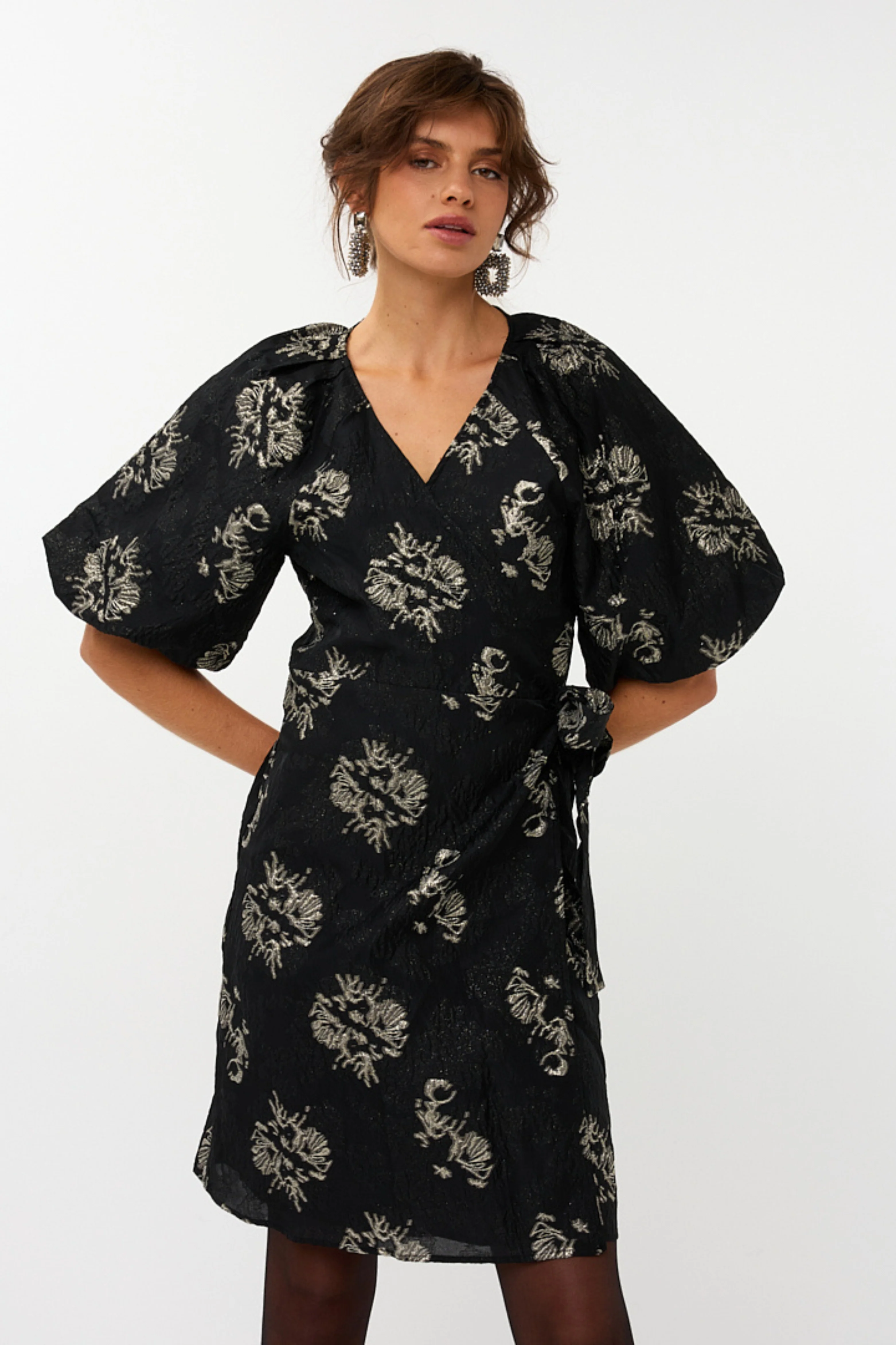 Jurk Jacquard Black W25.09700 - Image 2