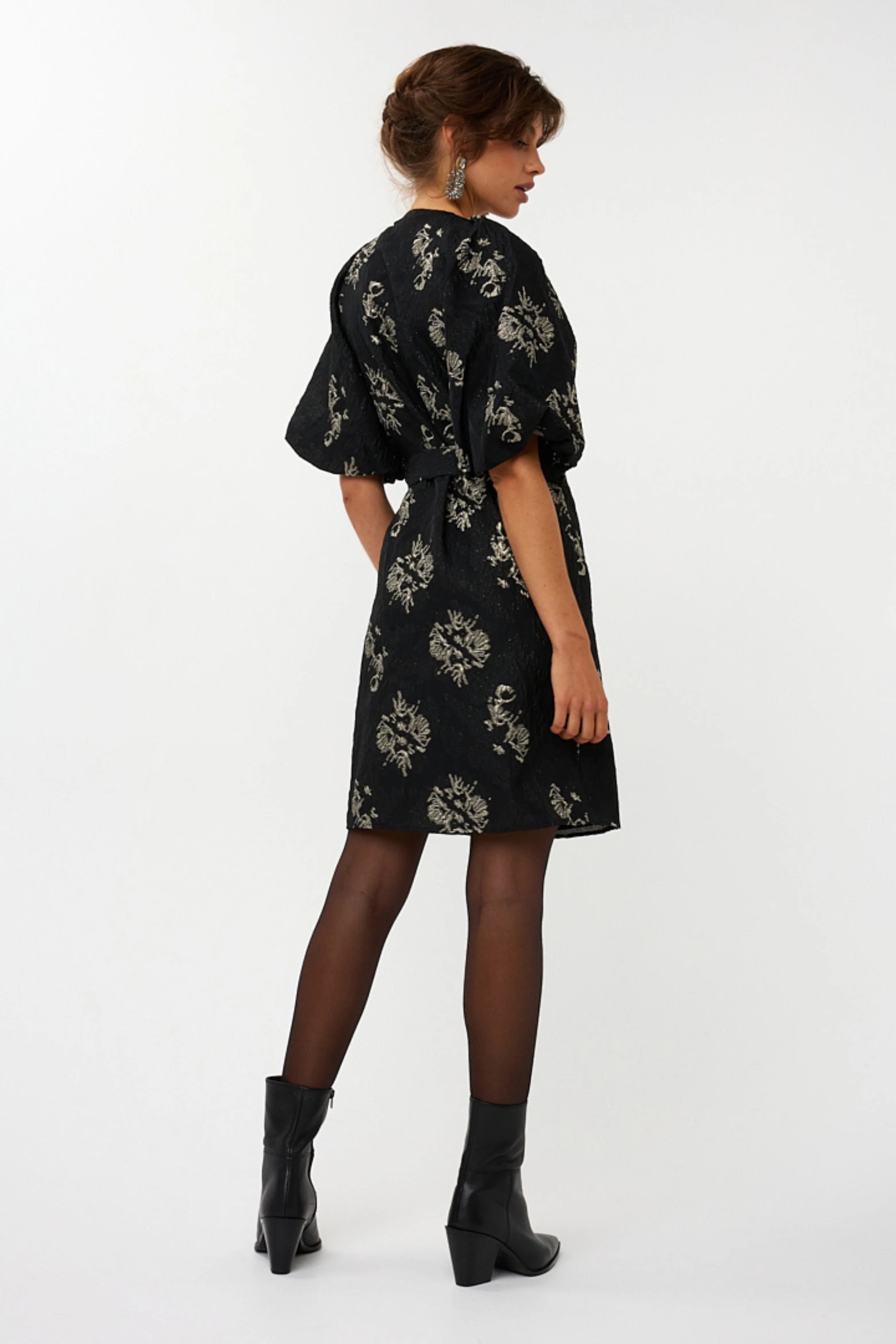 Jurk Jacquard Black W25.09700 - Image 4
