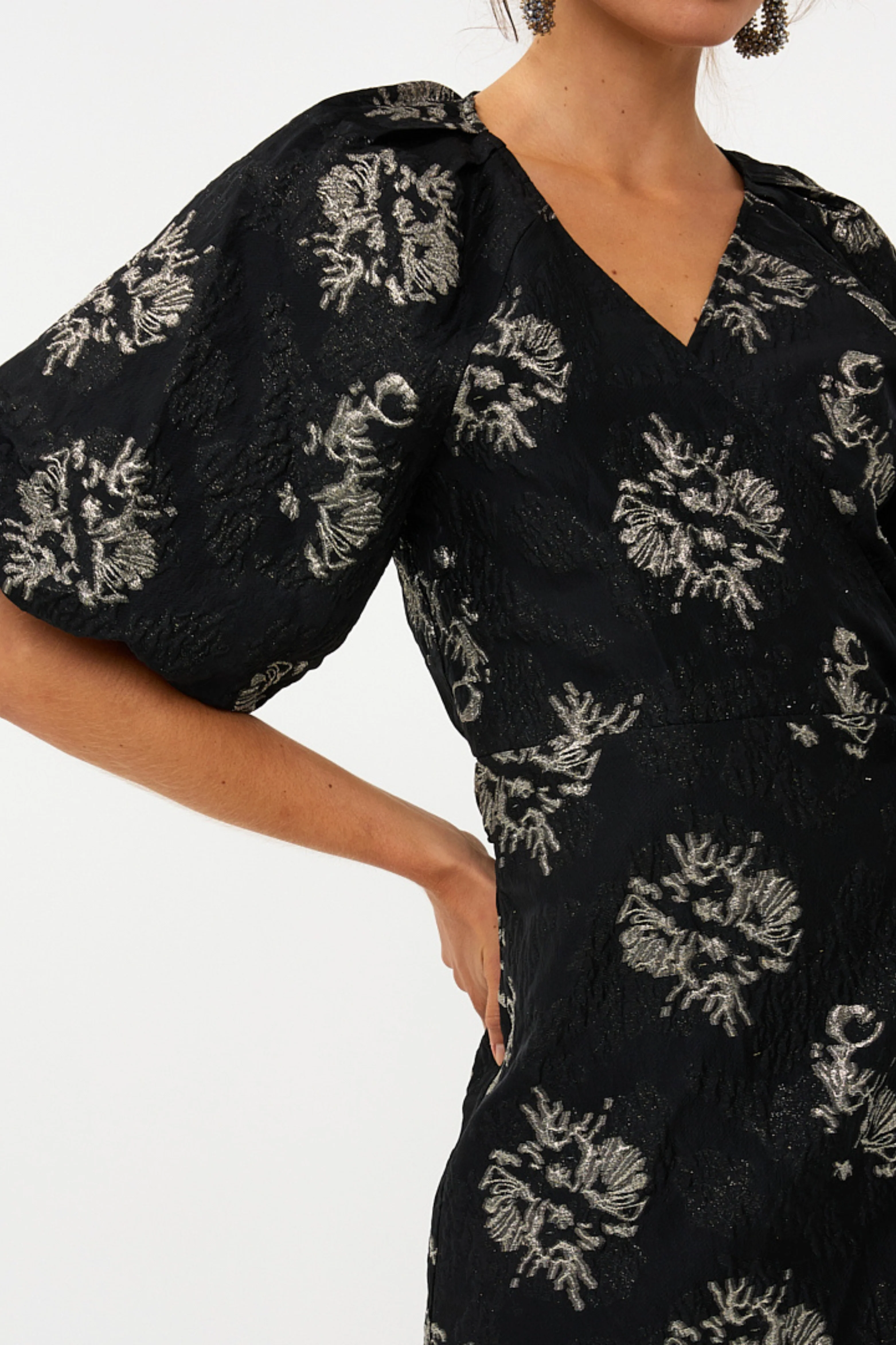 Jurk Jacquard Black W25.09700 - Image 6