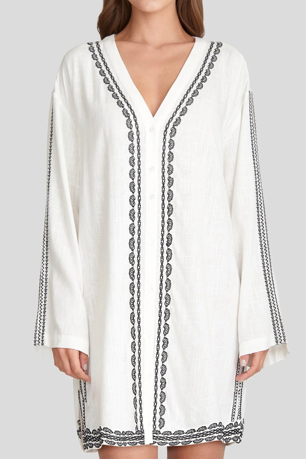 Jurk jildou offwhite D5 - Image 4