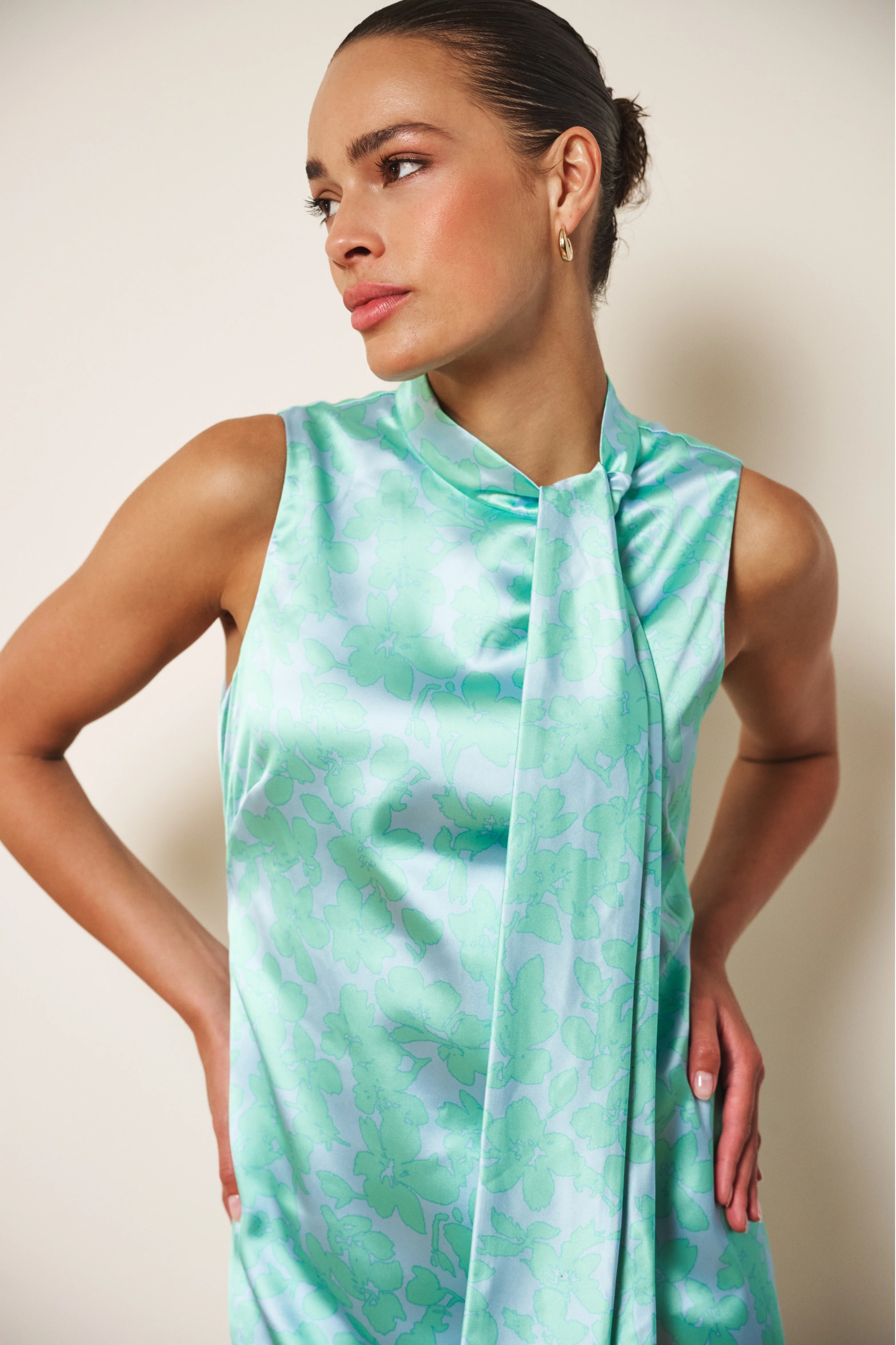 Jurk Knot Detail Daylight Print SP26.14020 - Image 2