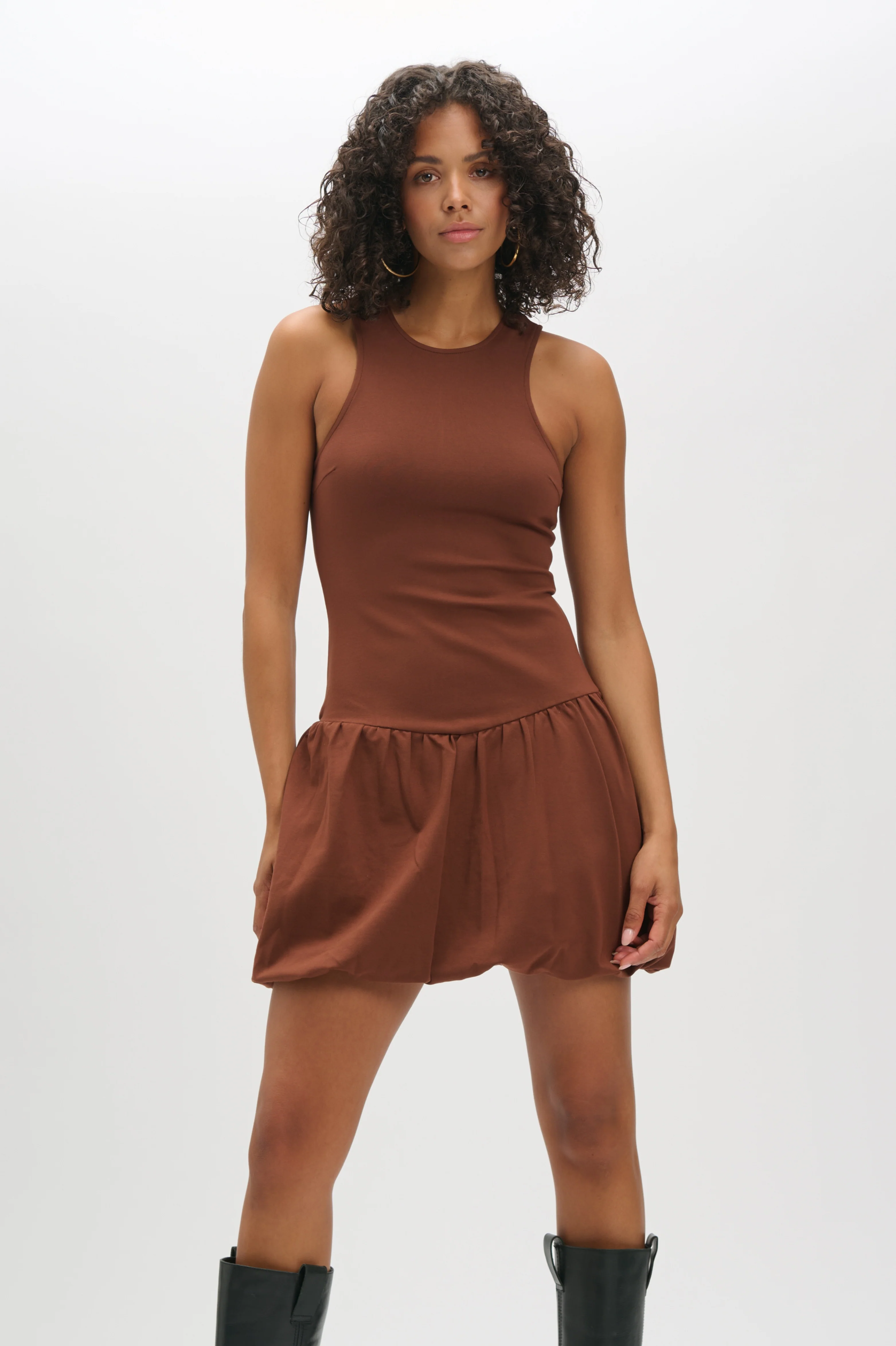 Jurk Lenny Brown R2602327910 - Image 2