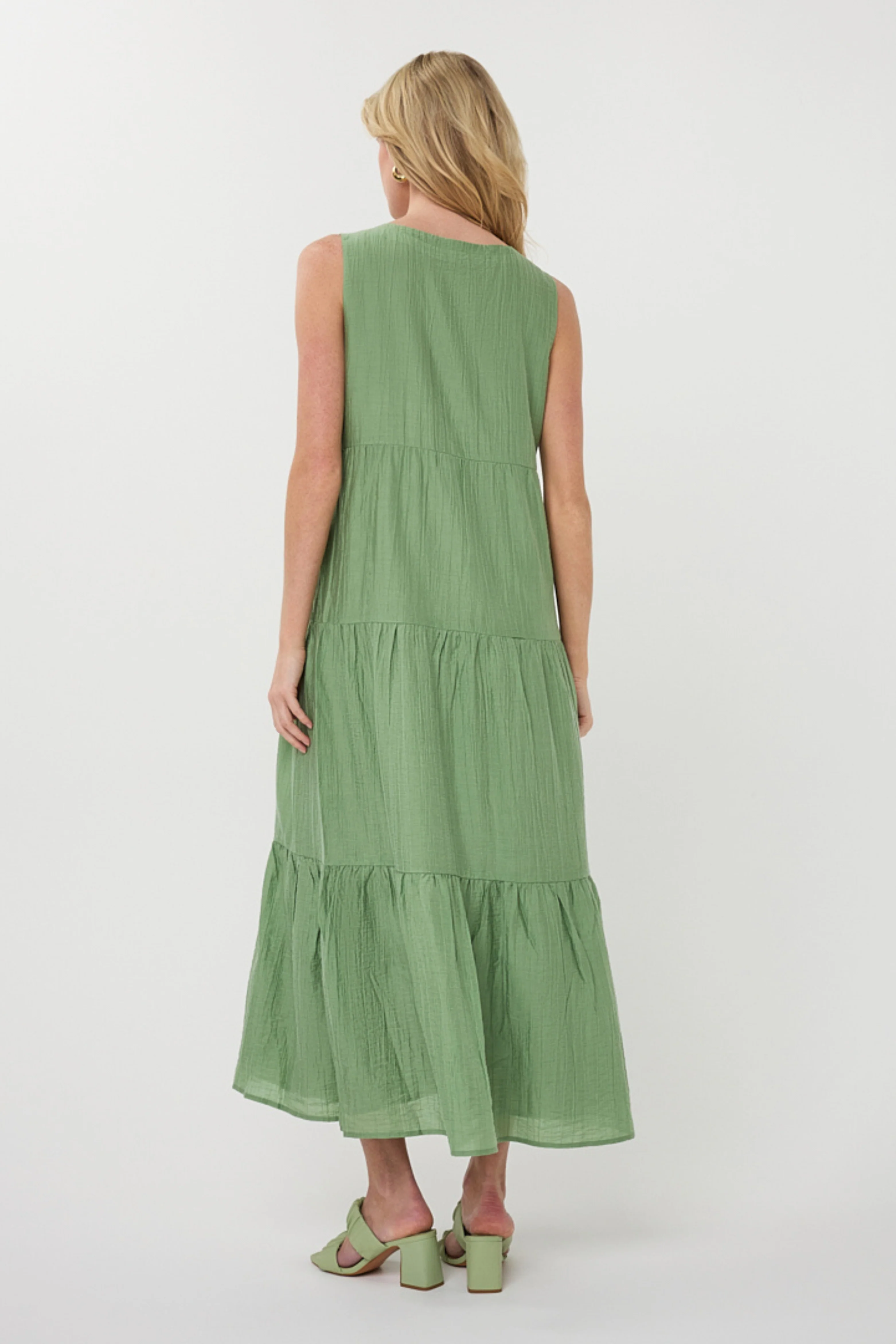 Jurk Maxi Light Crinkle Jungle Green HS26.14214 - Image 6