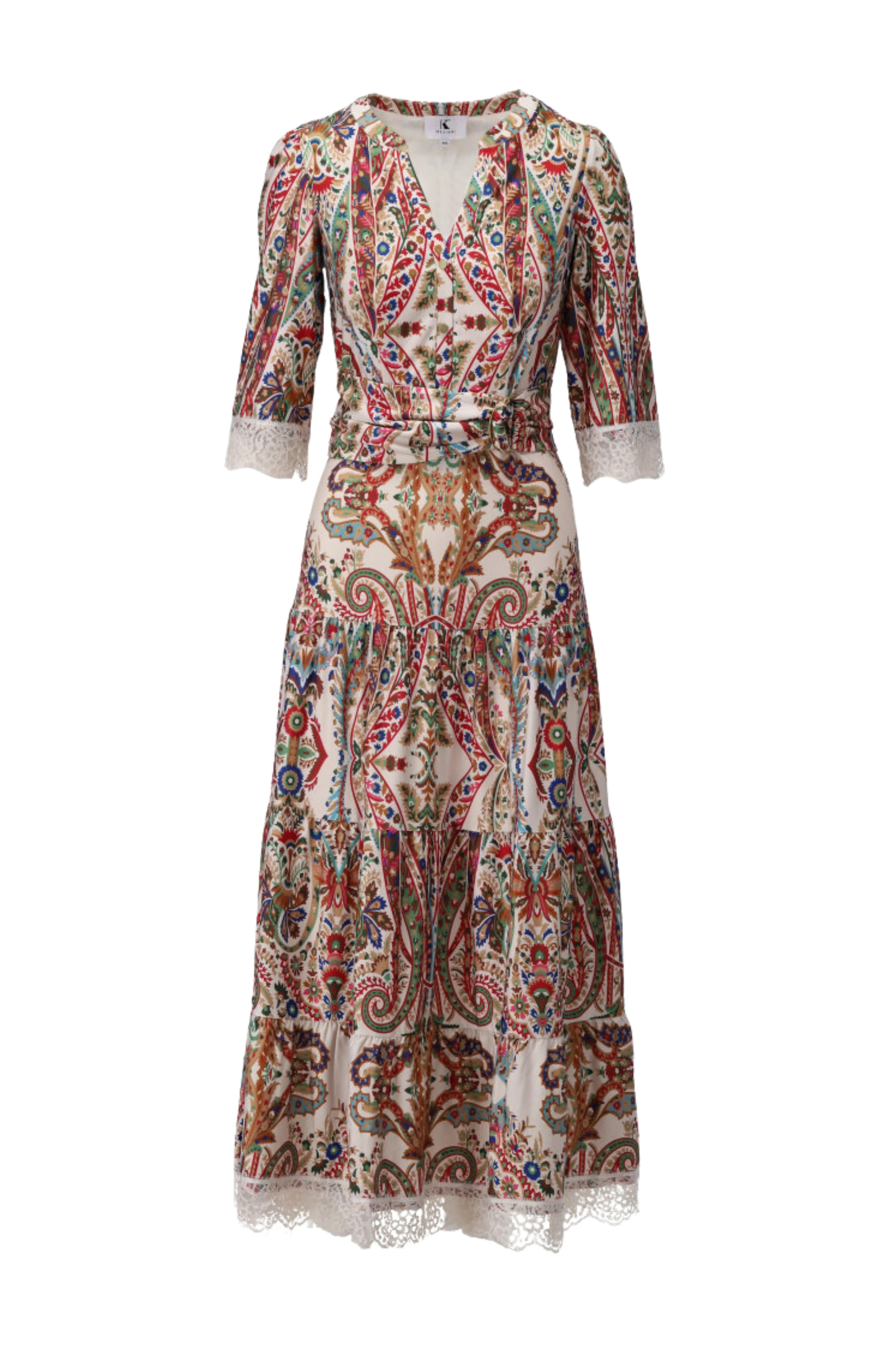 Jurk Maxi Met Design & Kant C301-P095 - Image 2