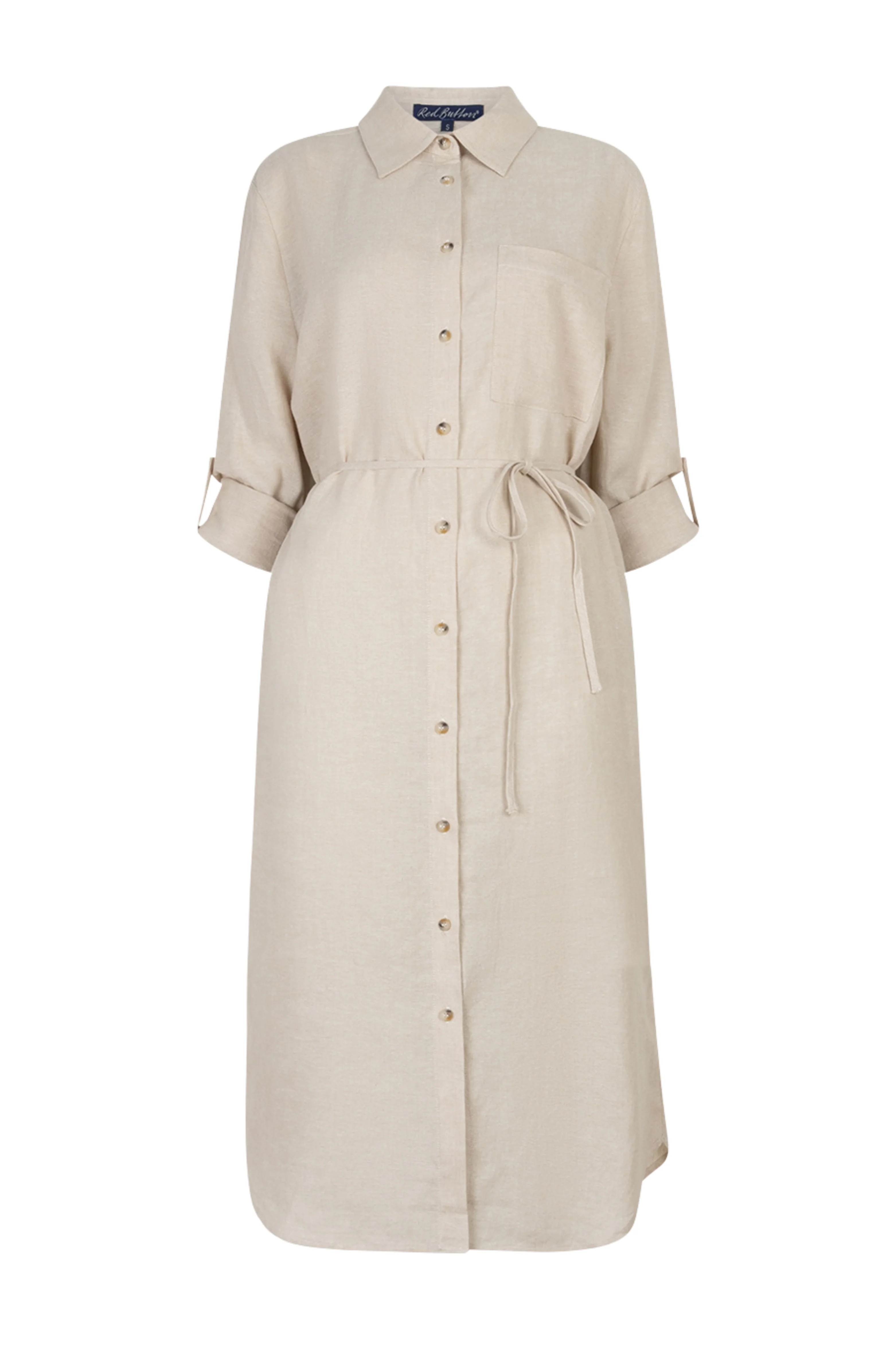 Jurk Linen Visco Melange Pebble SRB4772 - Image 3