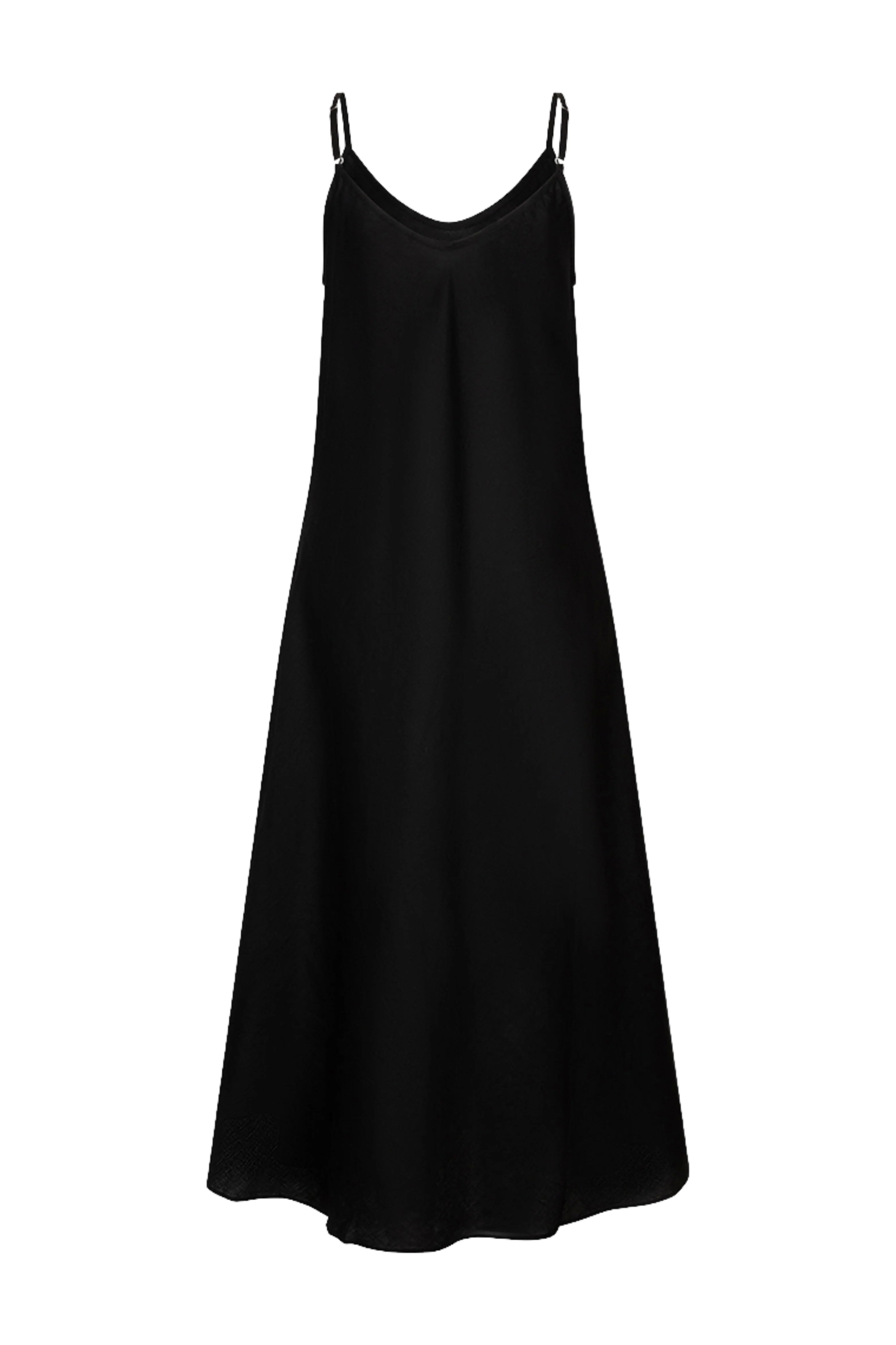 Jurk Maxi Singlet Linen Black HS26.28256 - Image 4