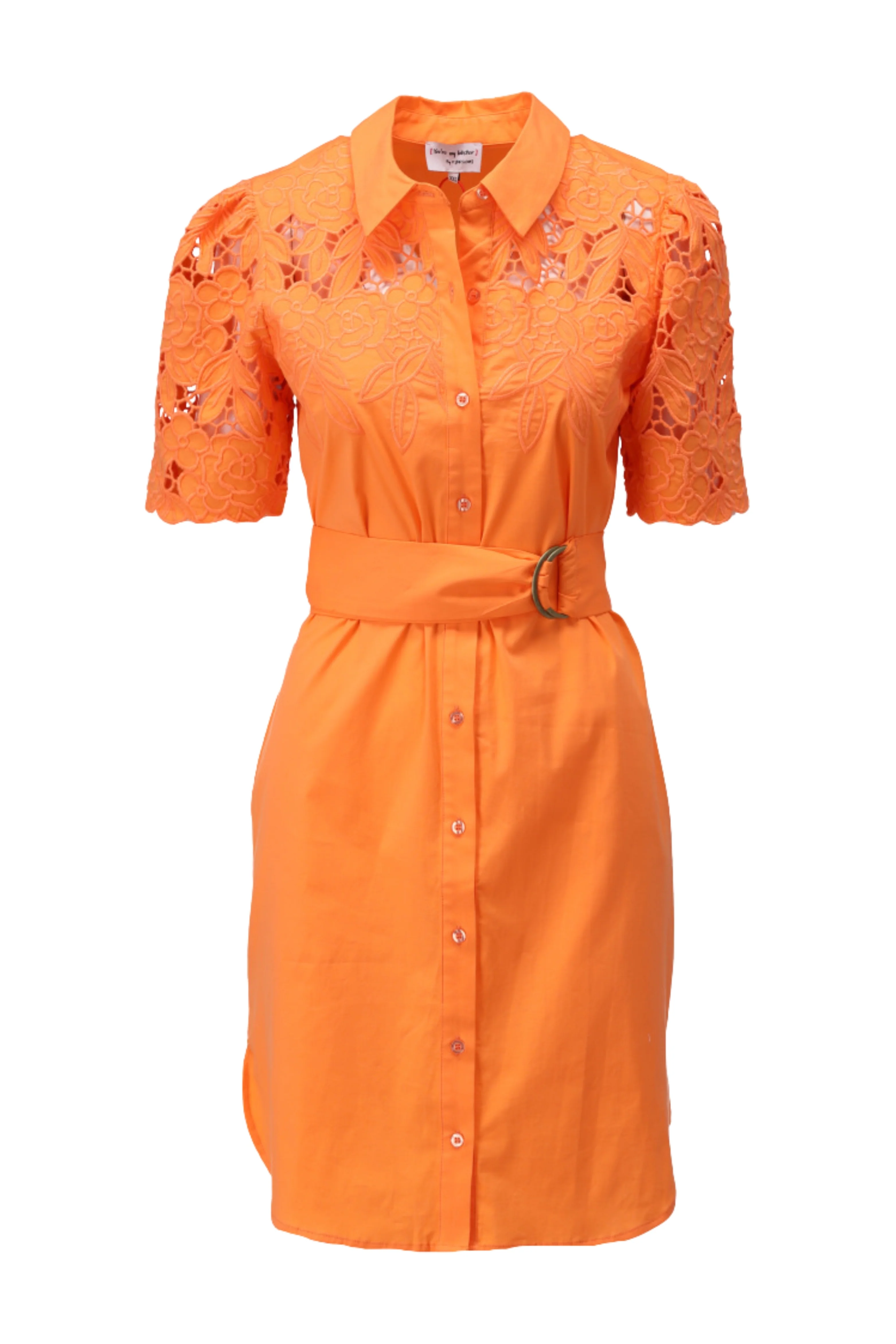 Jurk Met Borduursel & Design Nectarine C733L - Image 2