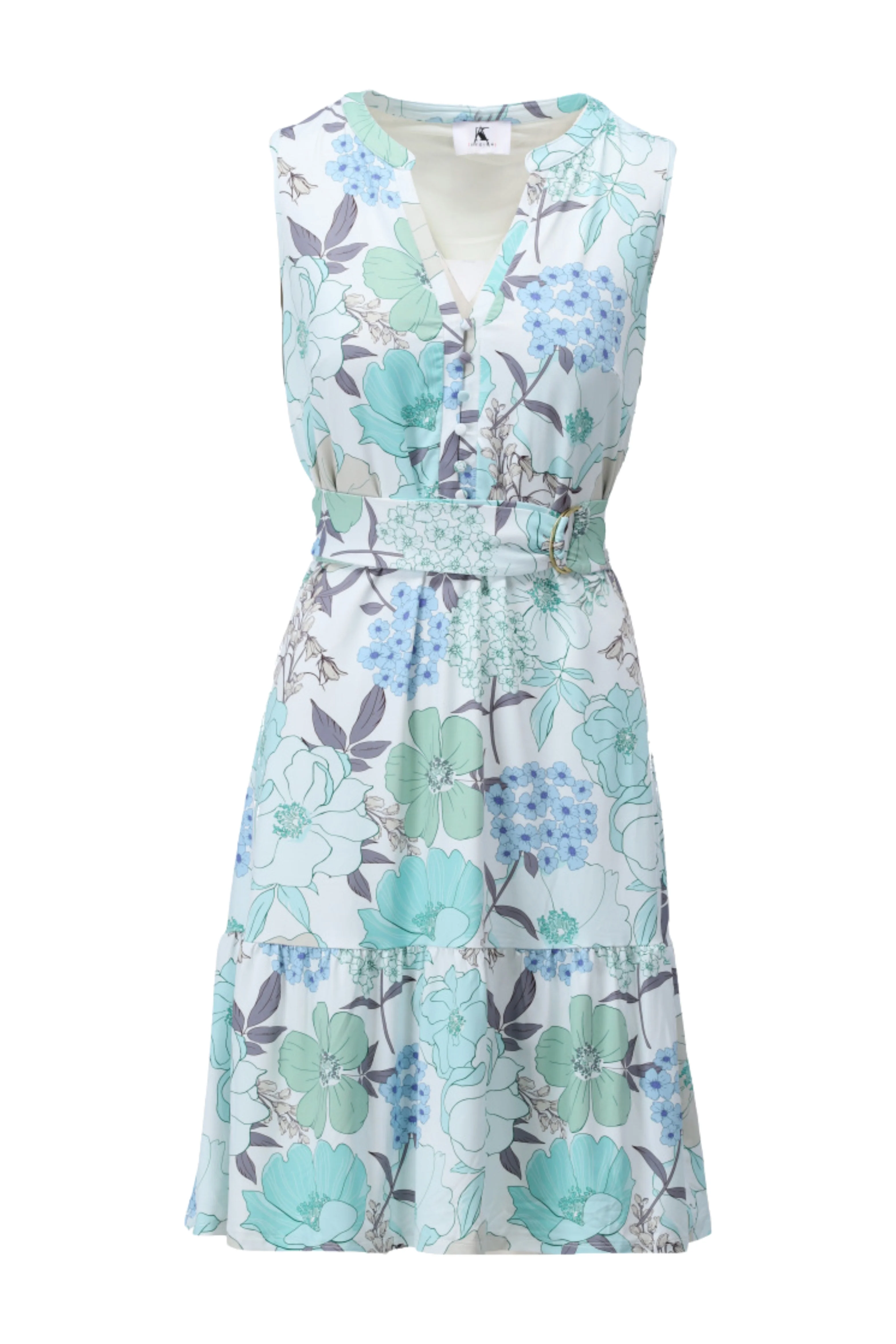 Jurk Mouwloos Met Design C313-P108 - Image 3