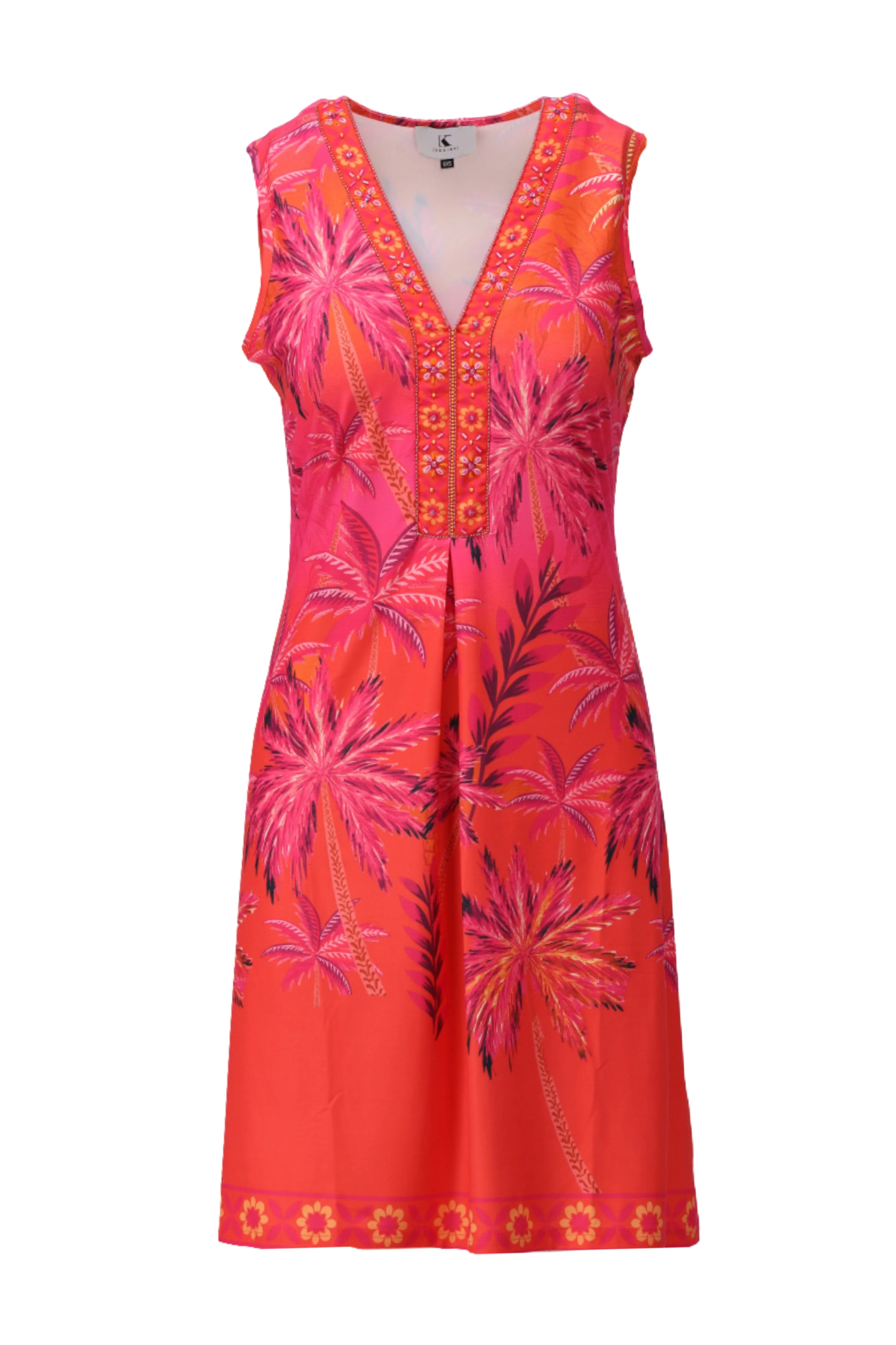 Jurk Mouwloos Met Design C403-P133 - Image 2