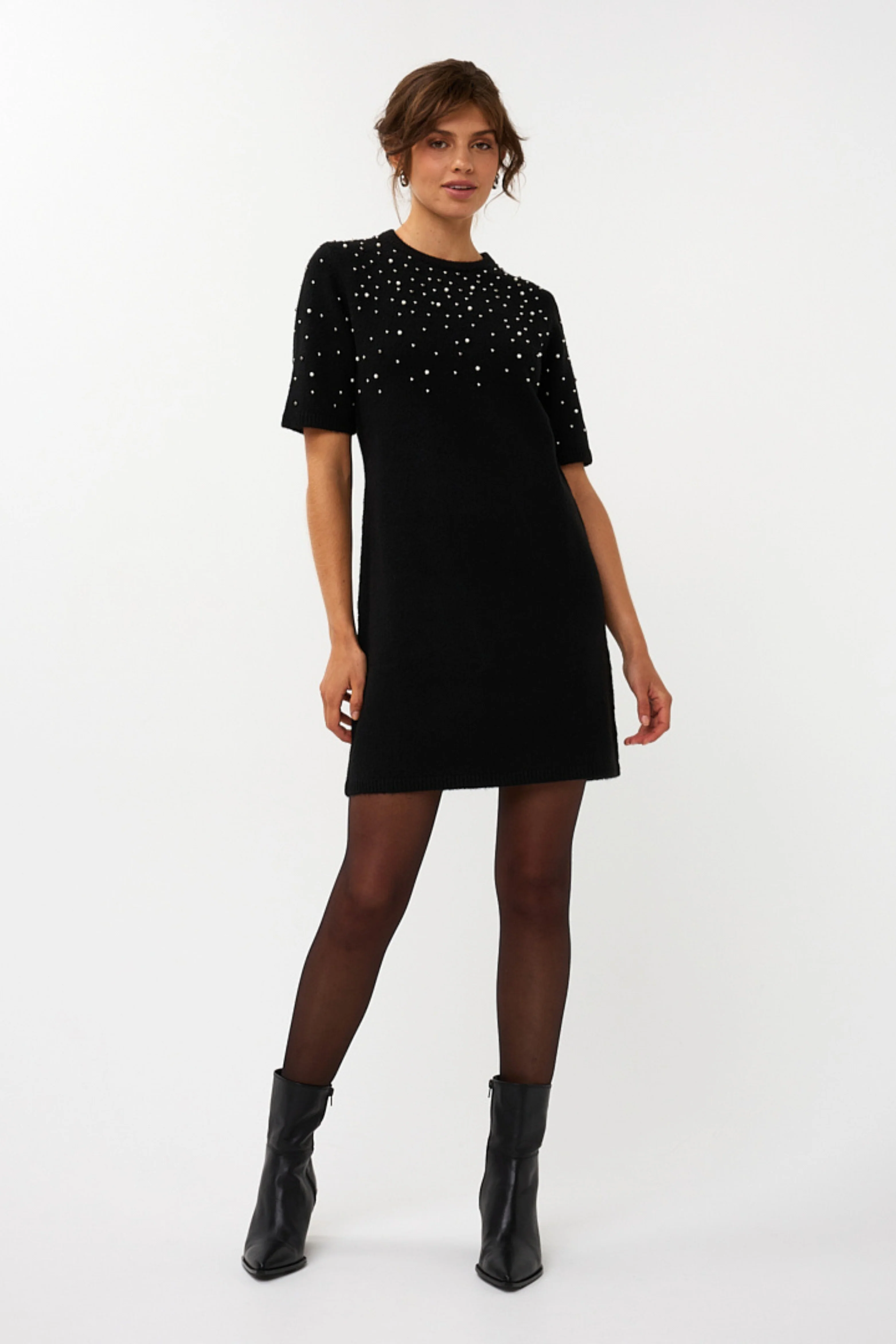 Jurk Pearls Black W25.07712 - Image 4
