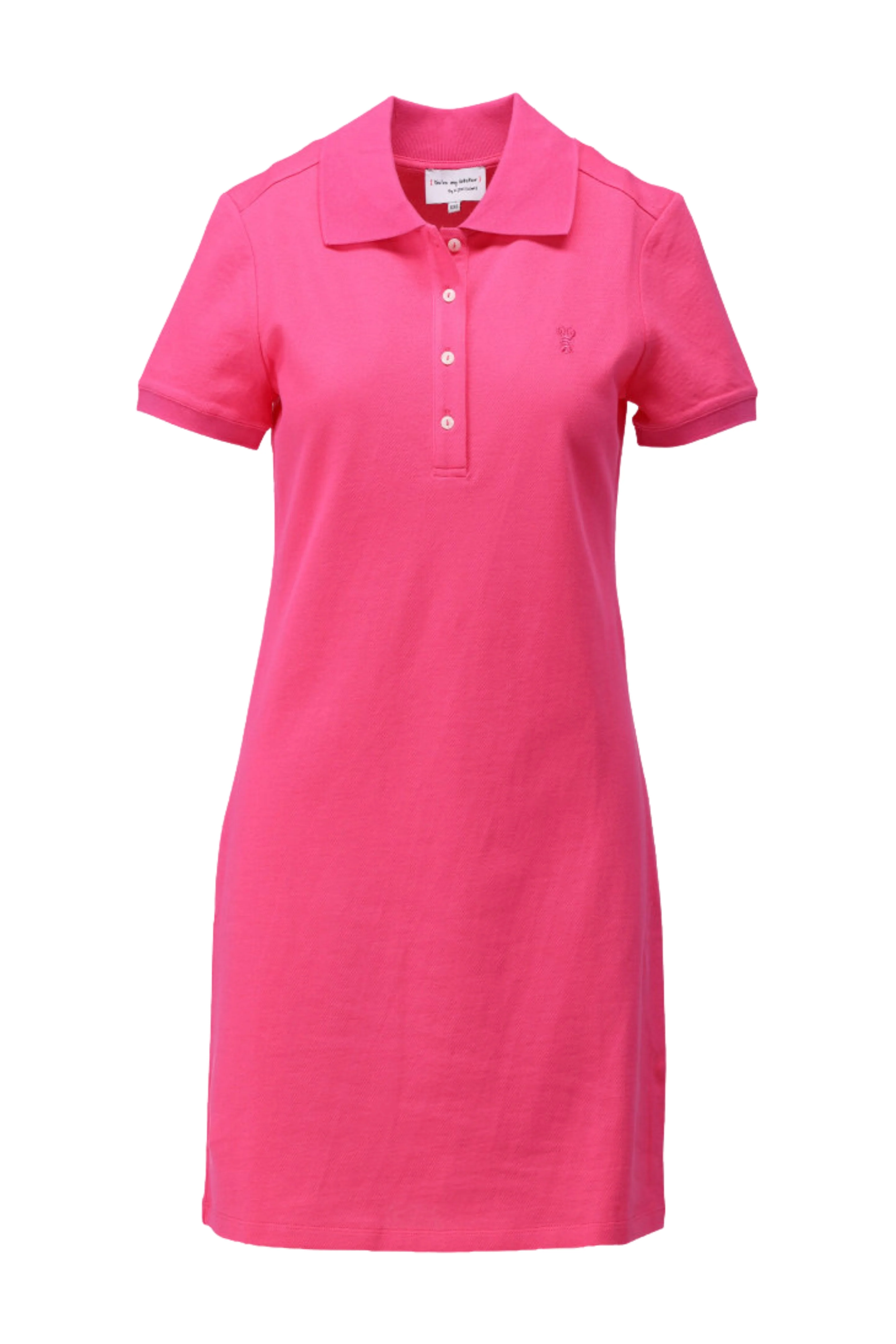 Jurk Polo Met Korte Mouwen Carmine Rose C751L - Image 2