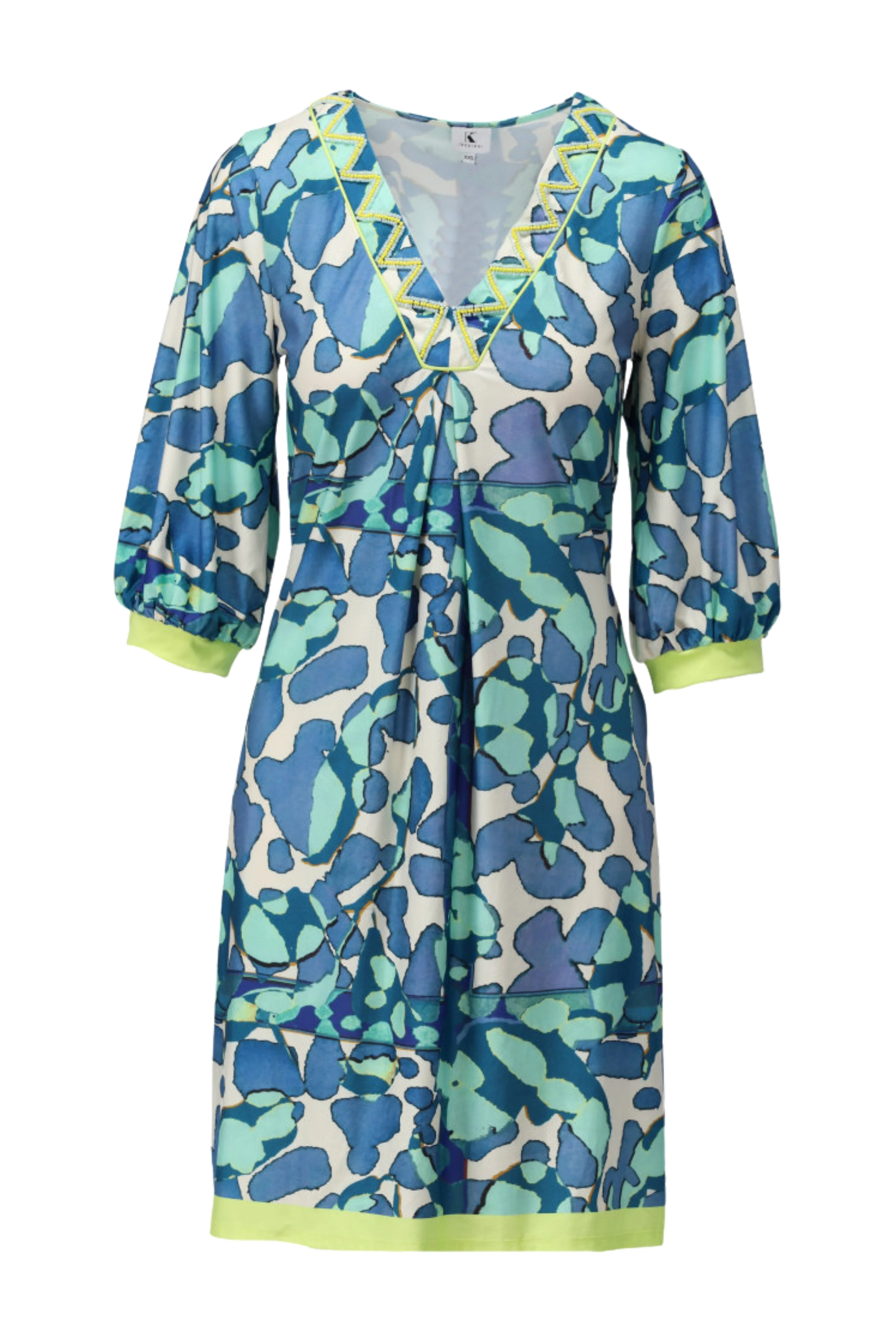 Jurk V-Hals Met Design C107-P120 - Image 2