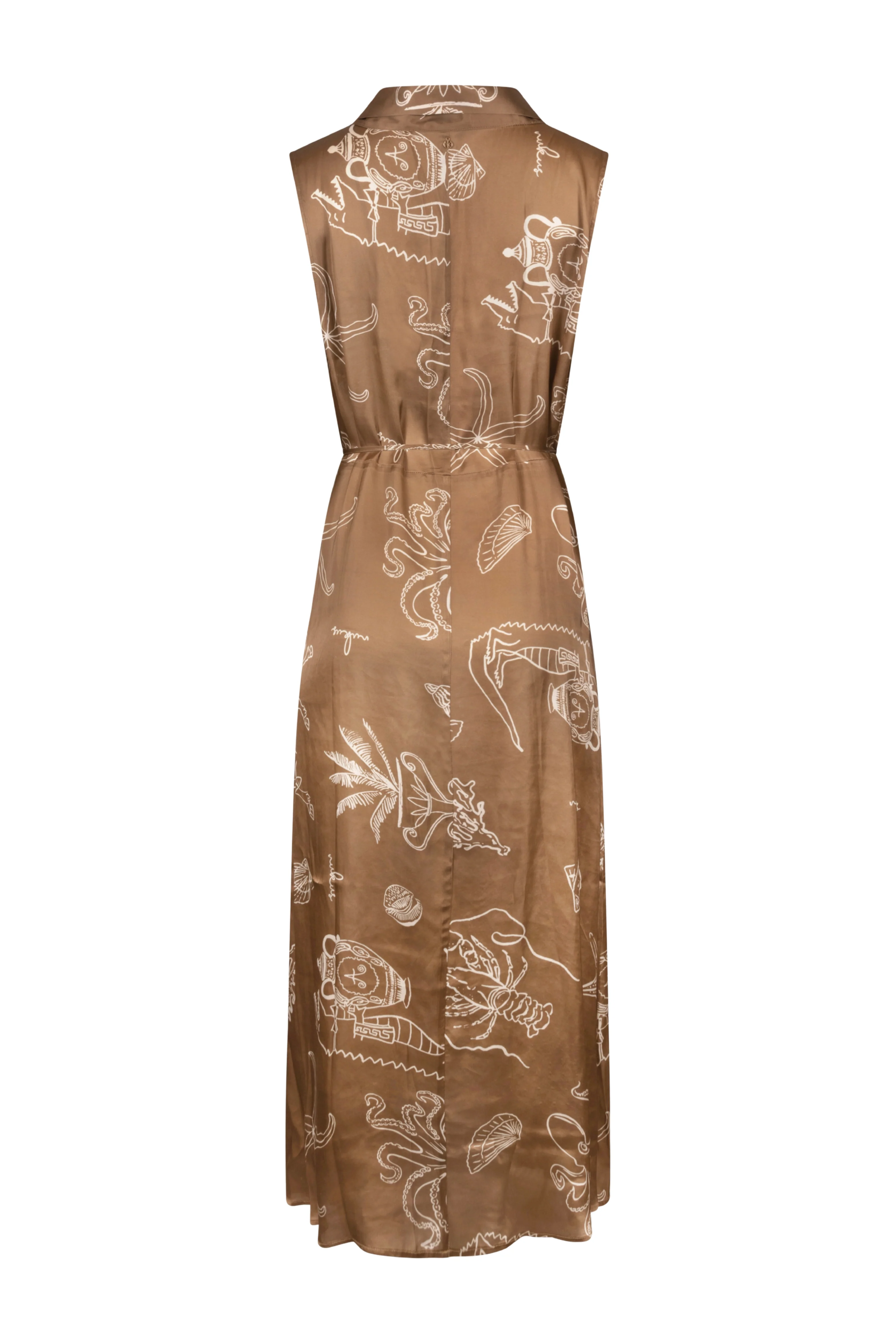 Jurk Violet Print Fango Offwhite NKS14033 - Image 4