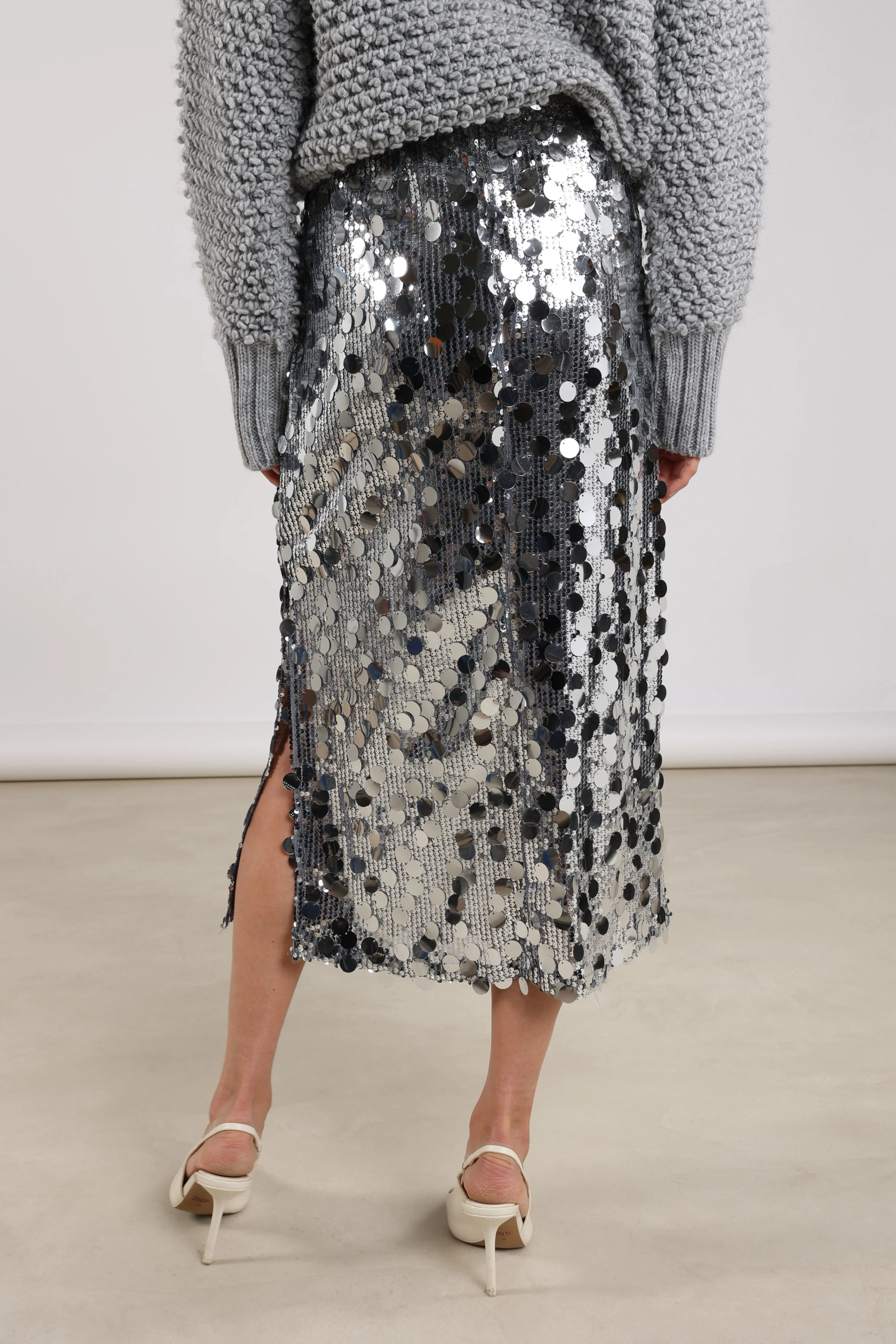 Rok Bella Paillet Silver NKF10002 - Image 4