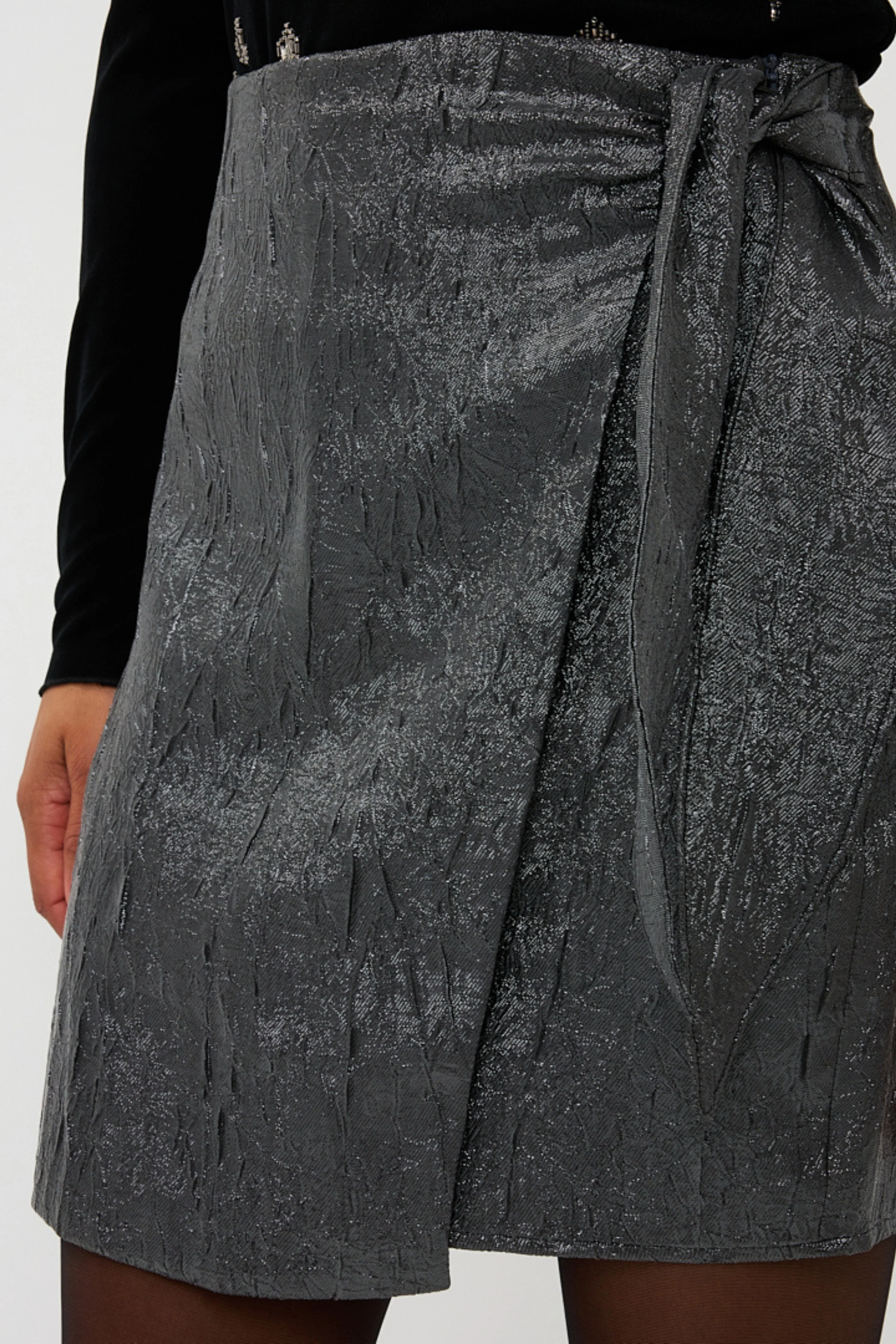 Rok Bow Crinkle Metallic Anthracite W25.09705 - Image 7