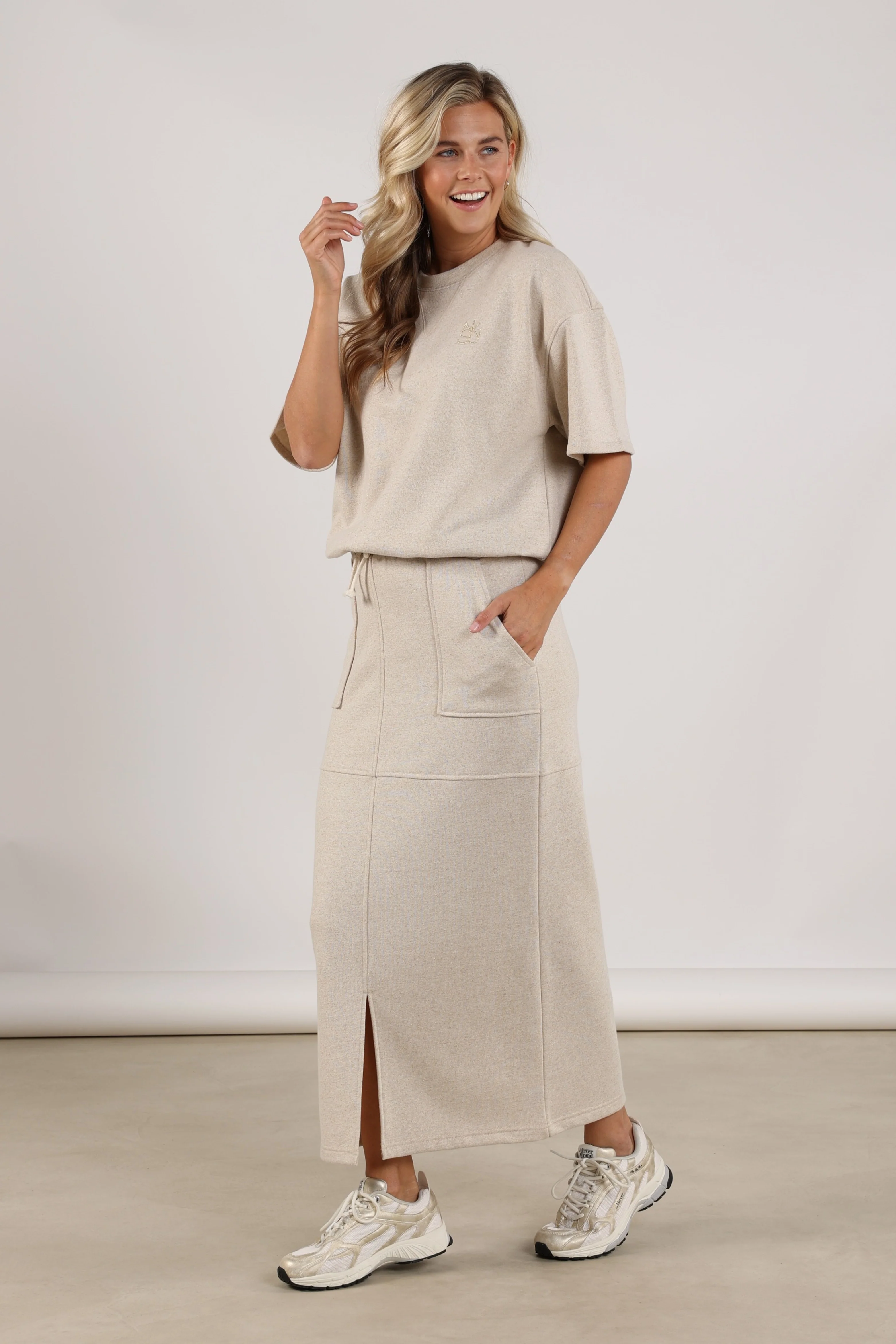 Rok Maartje Lurex Sand NKS10028 - Image 3