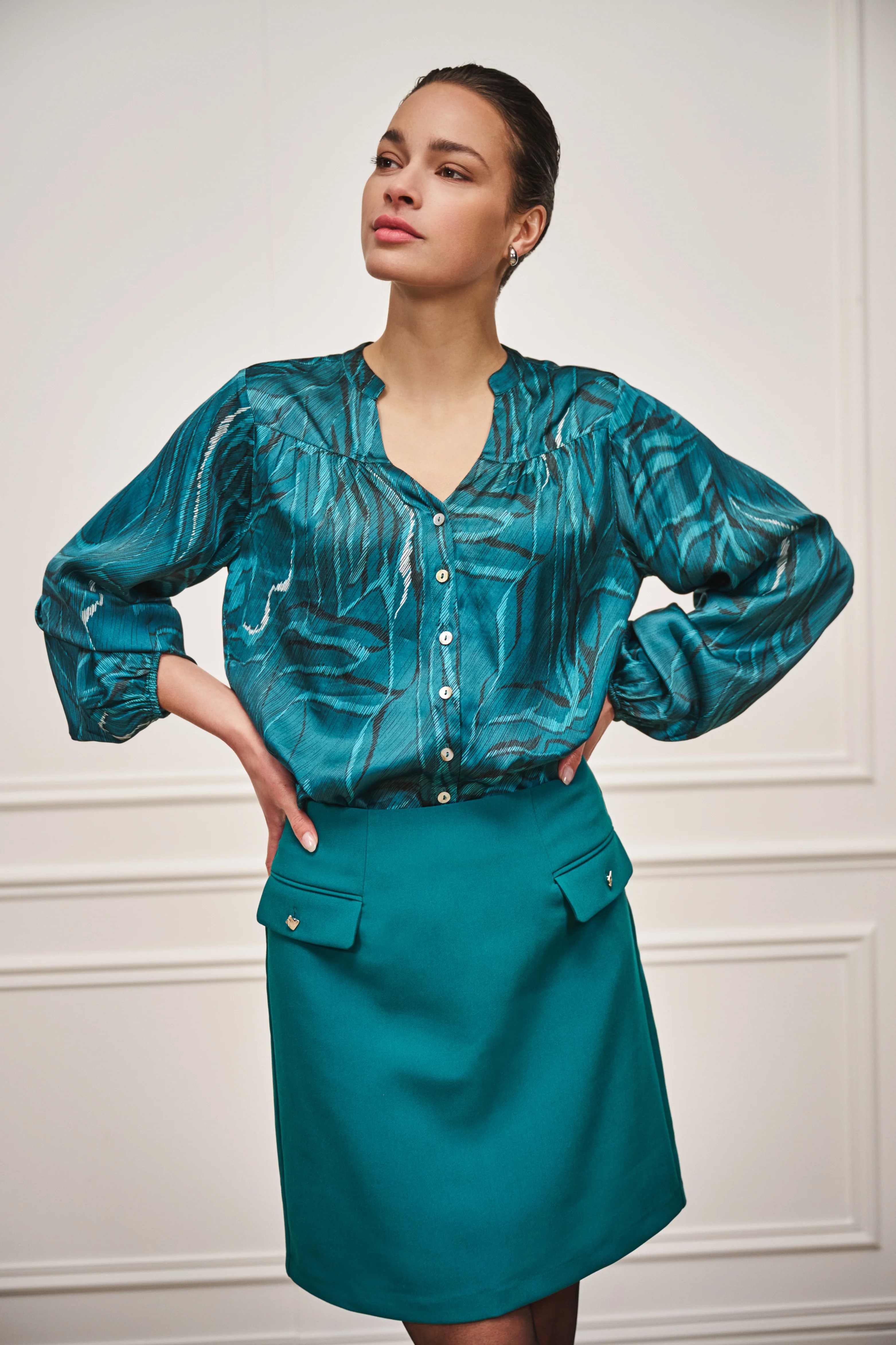 Rok Short City Teal W25.10735 - Image 4