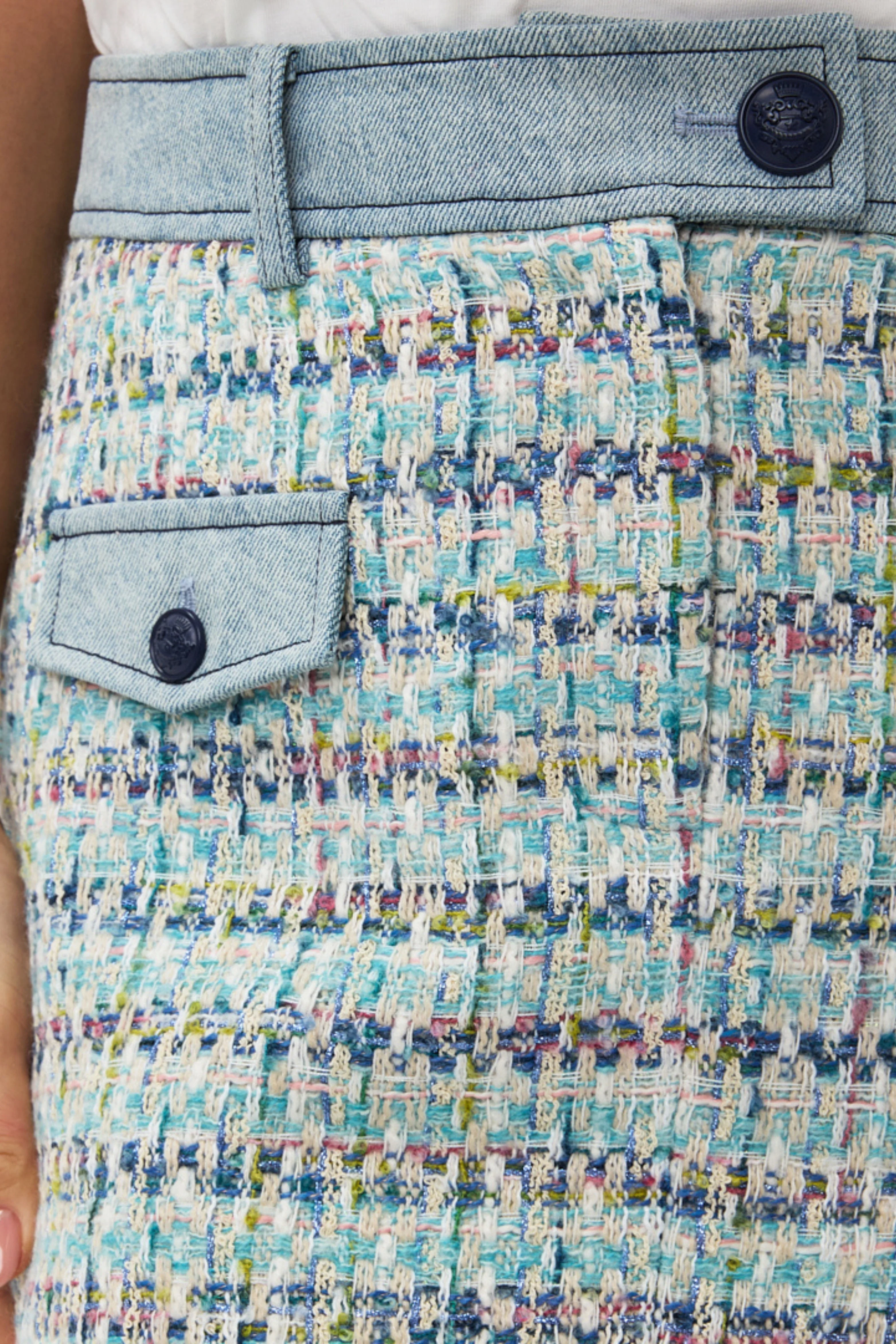 Rok Tweed Jeans Accent Blue SP.19001 - Image 6