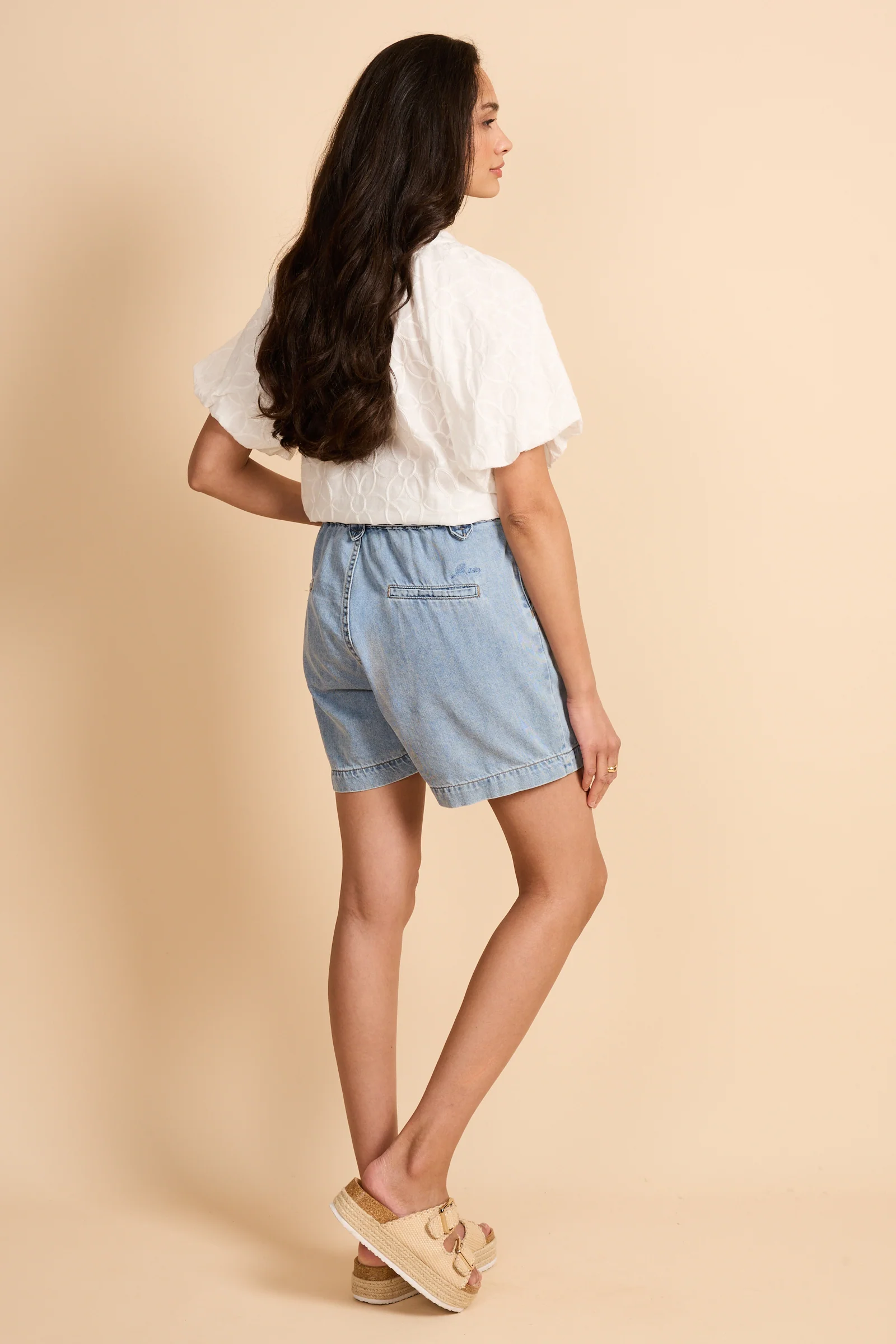 Short Billie Denim Light Blue - Image 4