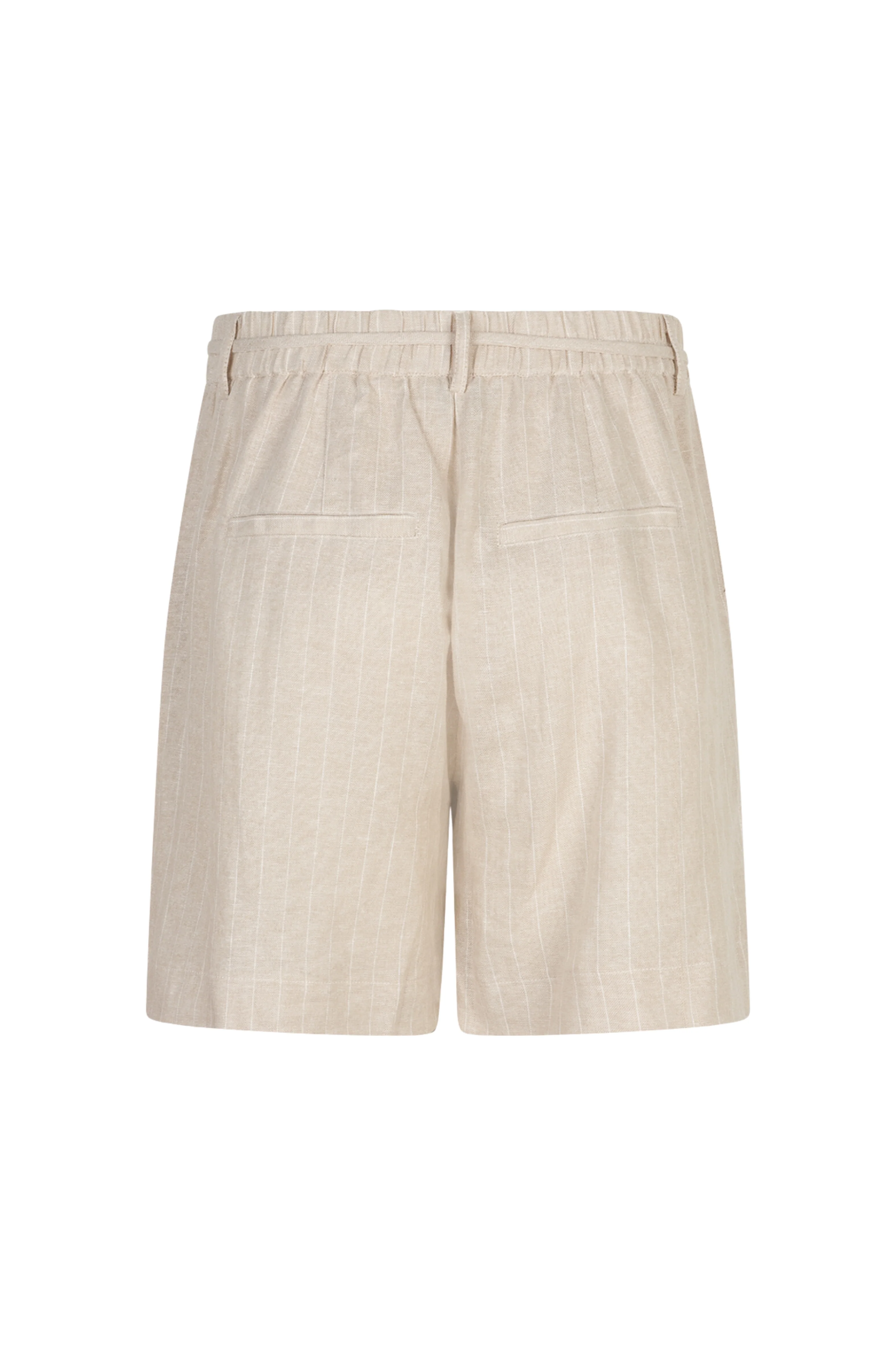 Short Cami Linen Visco Pinstripe Pebble SRB4914 - Image 7