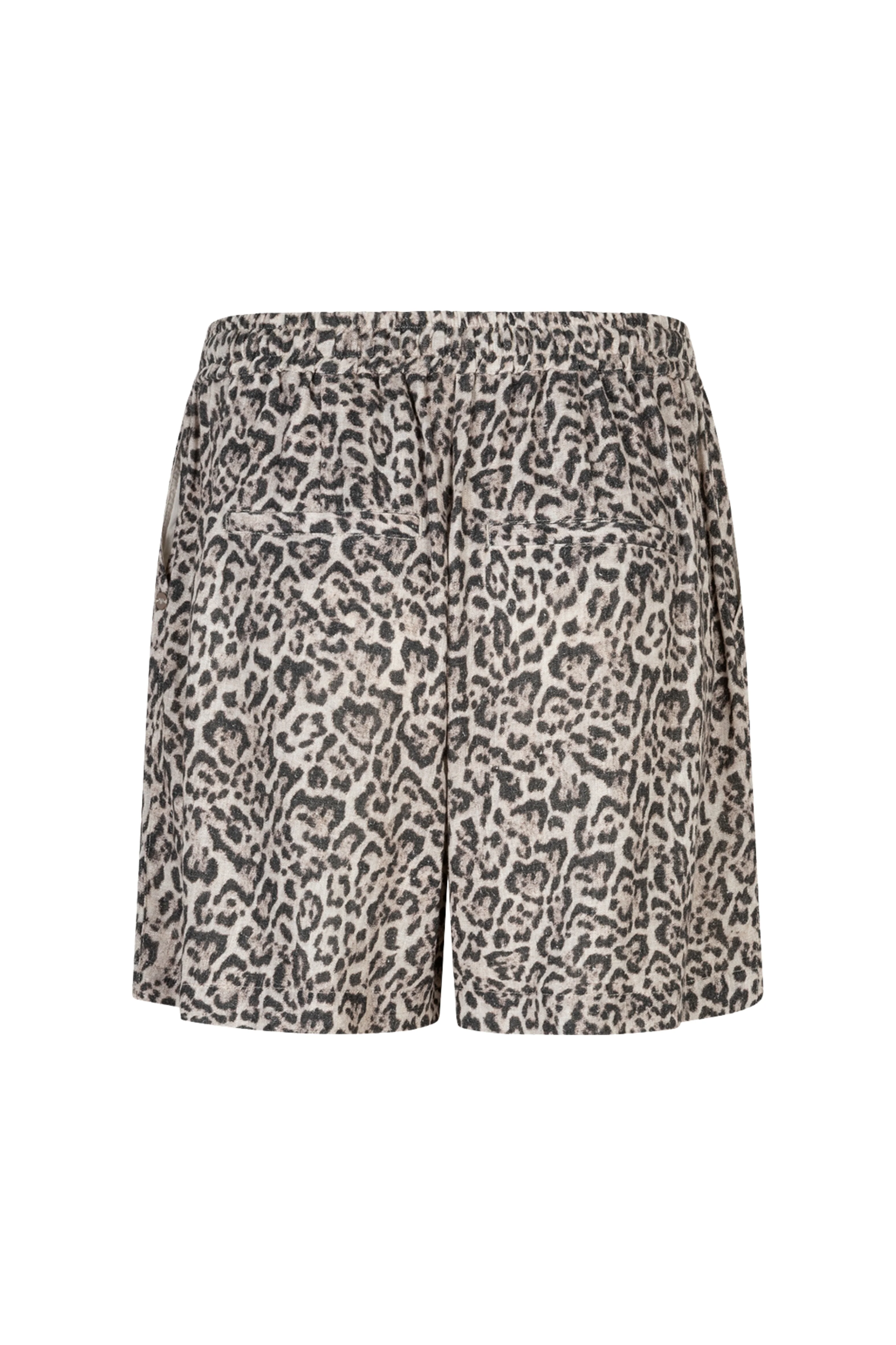 Short Claudette Linen Leopard Pebble SRB4937 - Image 3