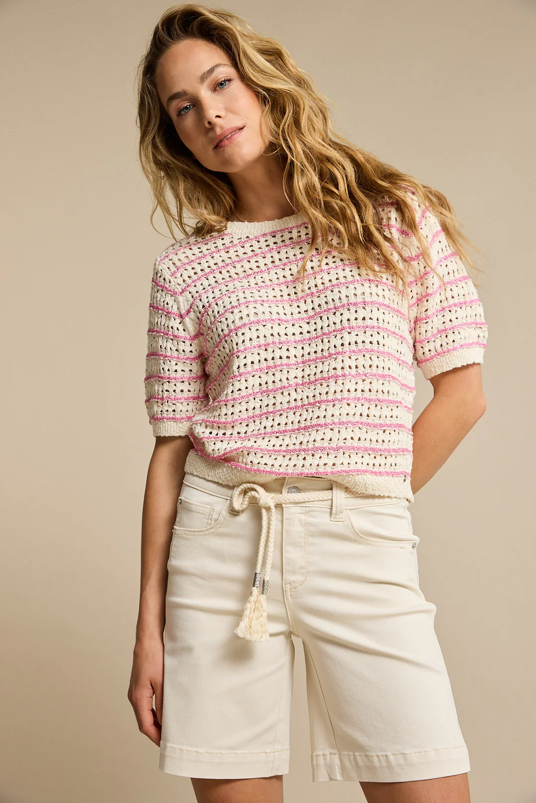 Short Colette Belt Ecru SRB4946 - Image 3