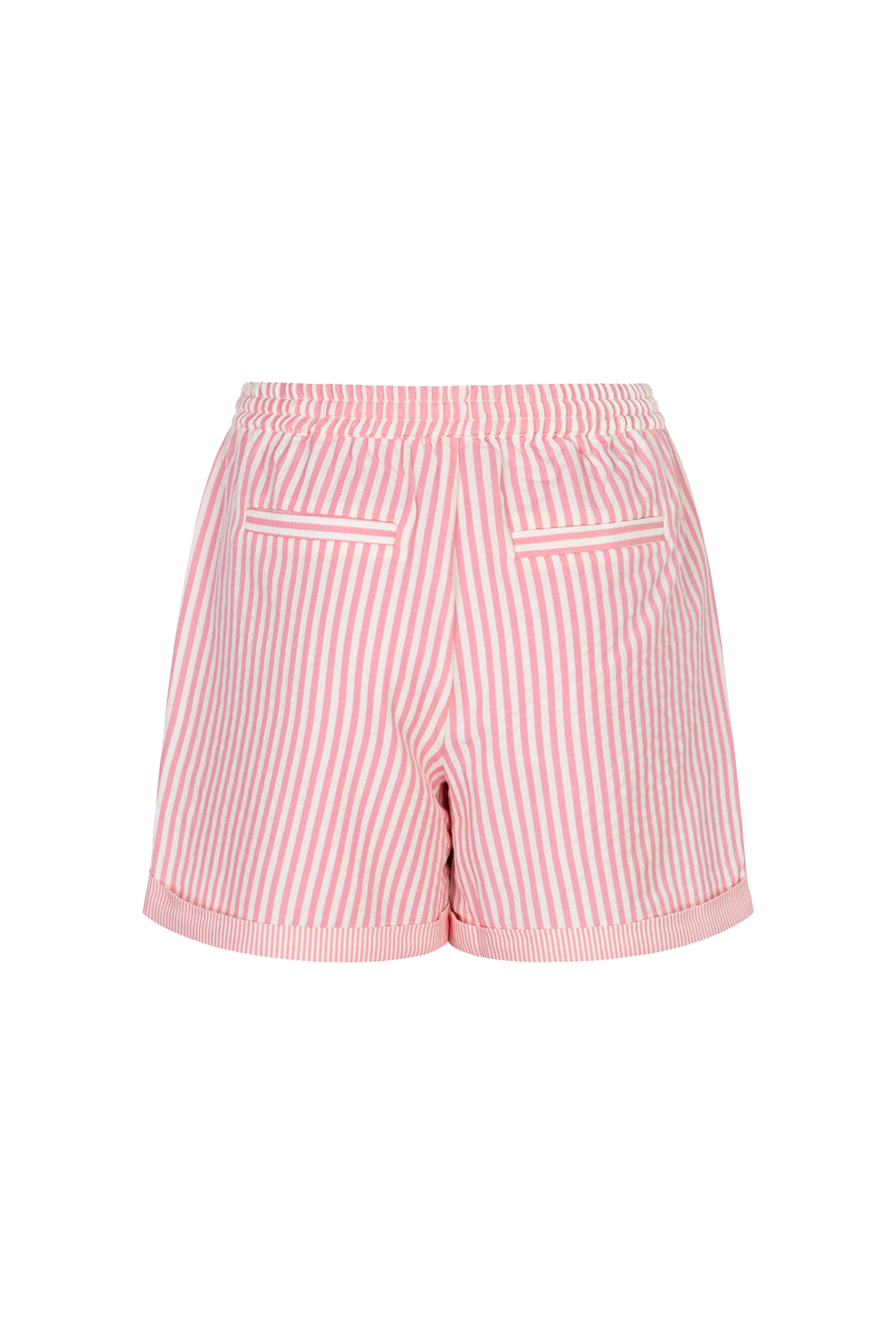 Short Contrast Stripe Offwhite Pink HS26.15203 - Image 3