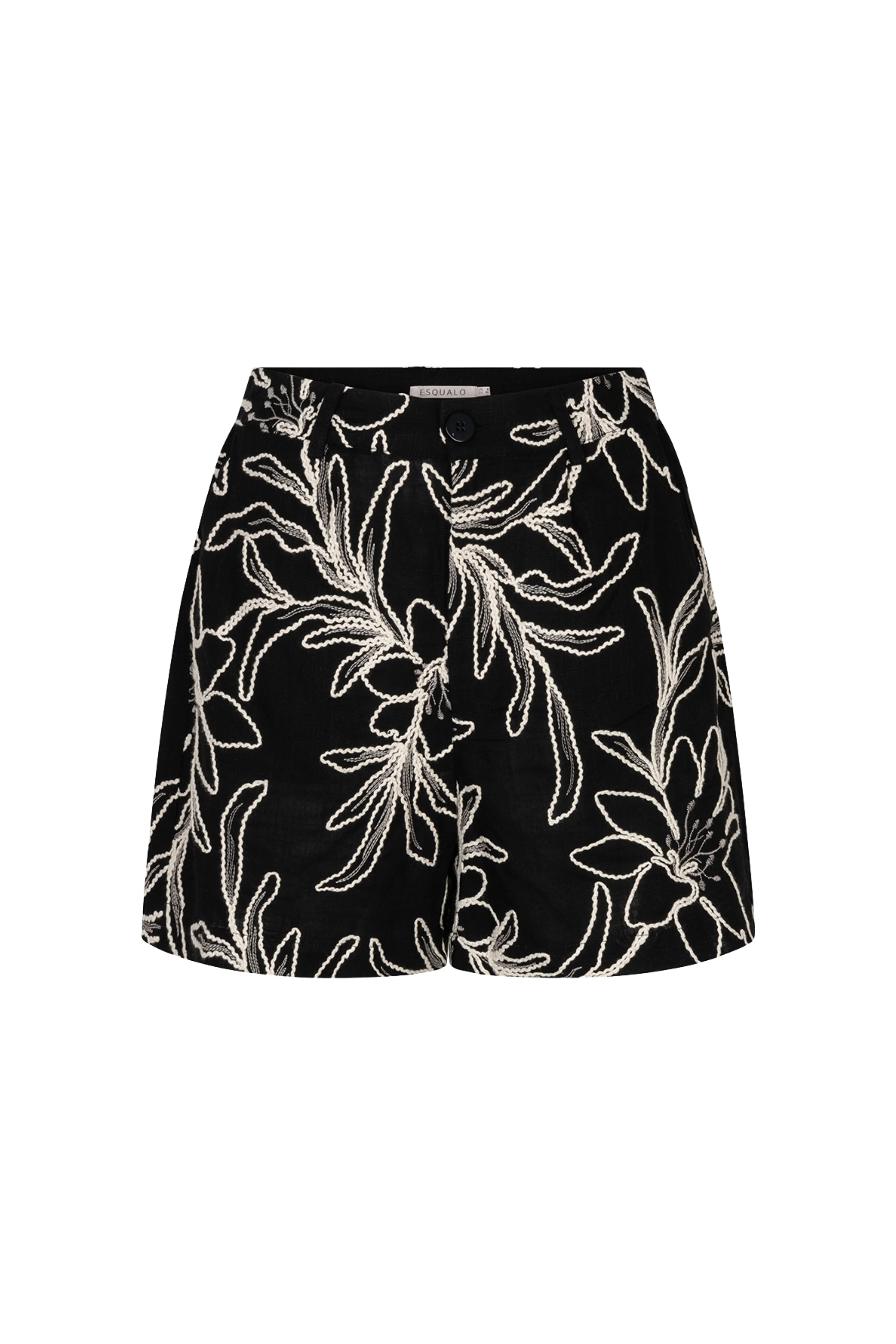 Short Flower Embroidery Black HS26.15211 - Image 2