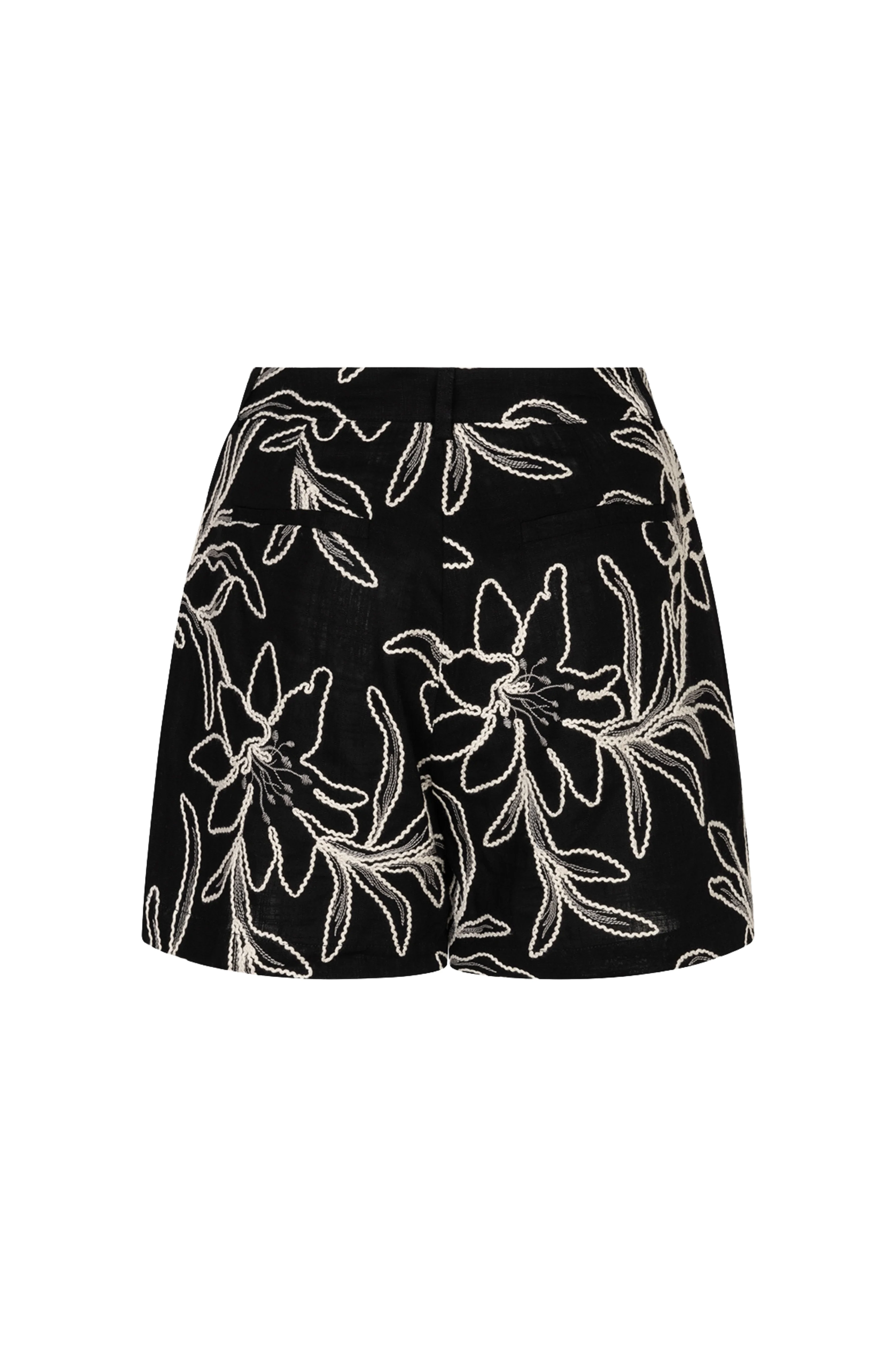 Short Flower Embroidery Black HS26.15211 - Image 4